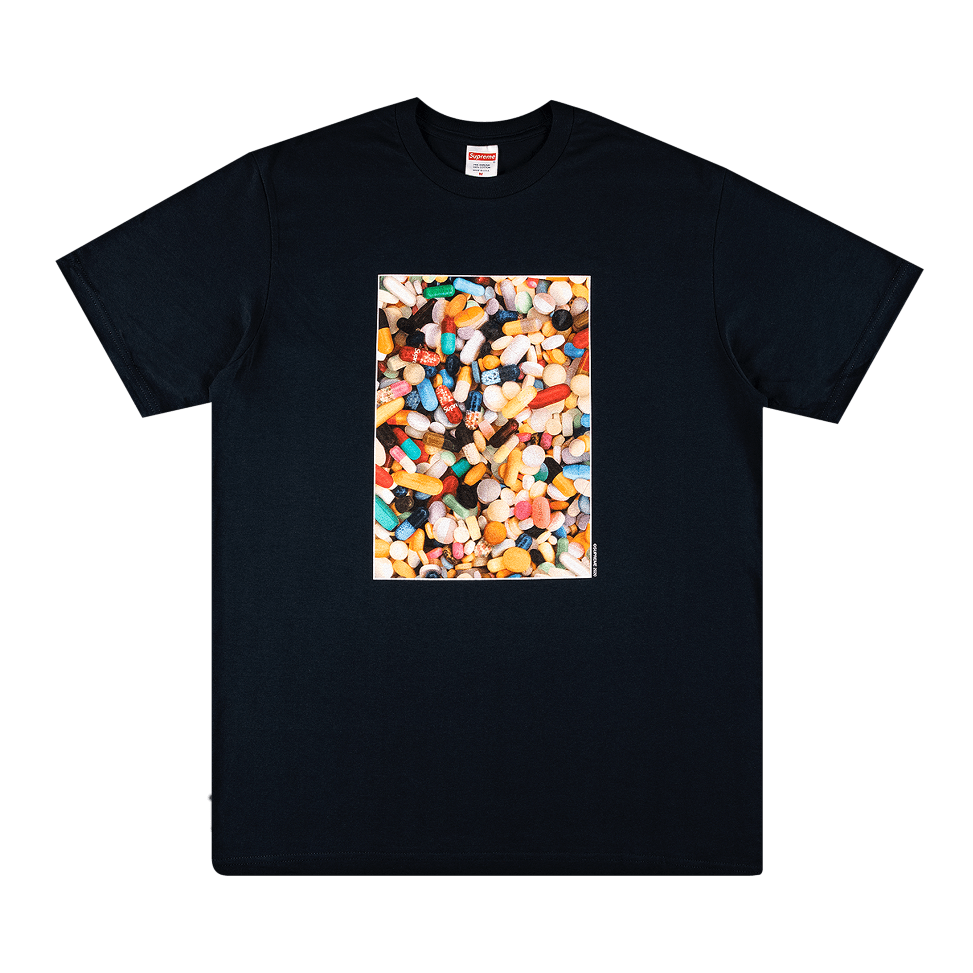 SUPREME SUPREME PILLS TEE 'NAVY'
