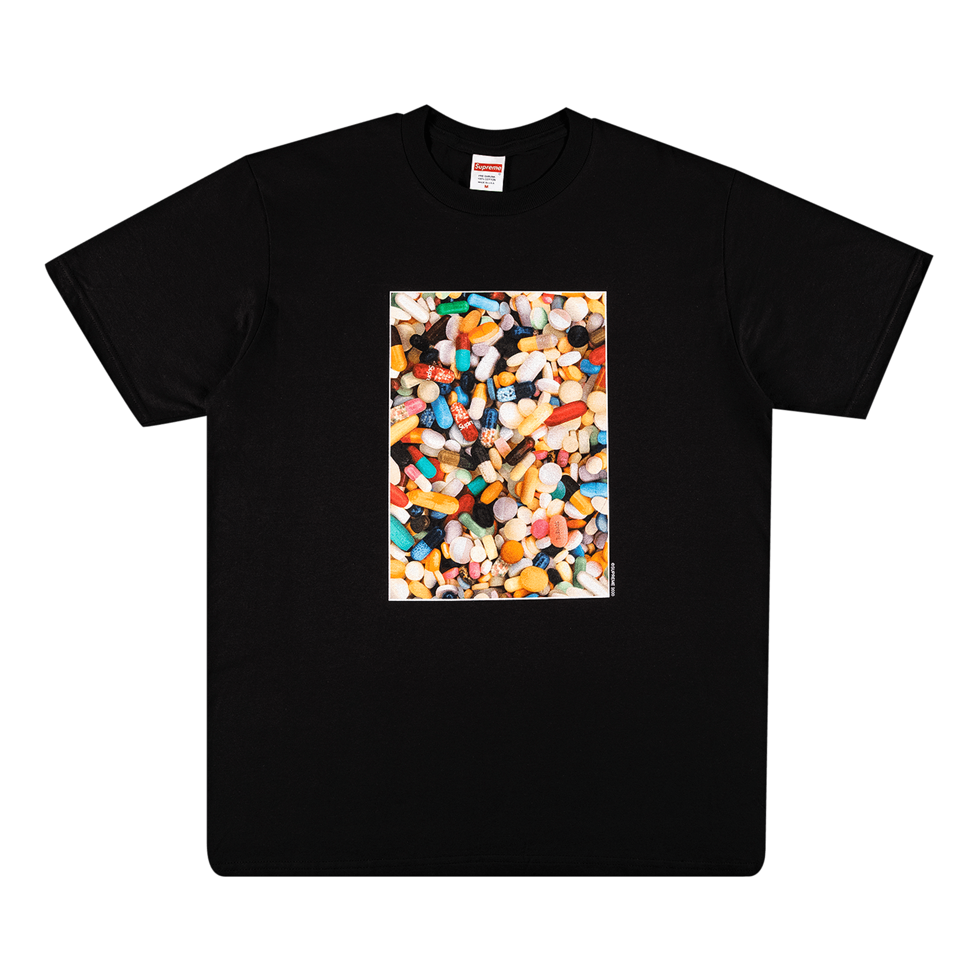 SUPREME SUPREME PILLS TEE 'BLACK'