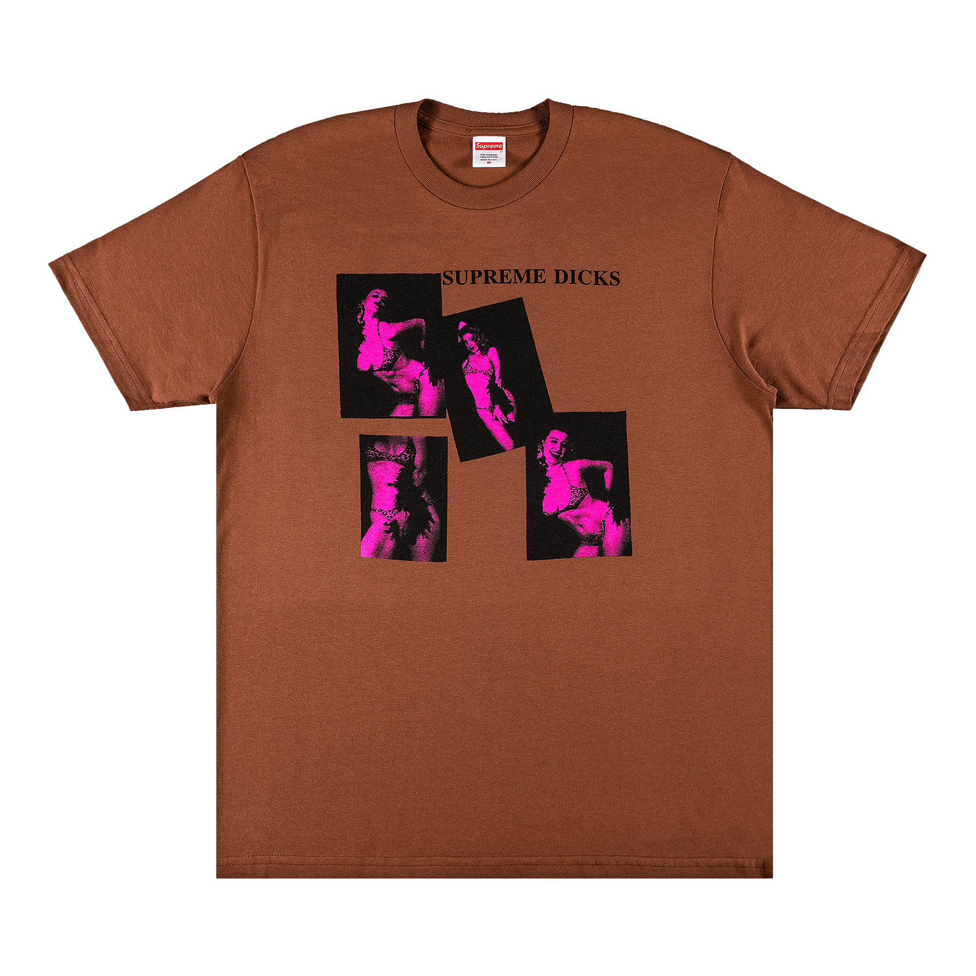 SUPREME SUPREME DICKS TEE 'BROWN'