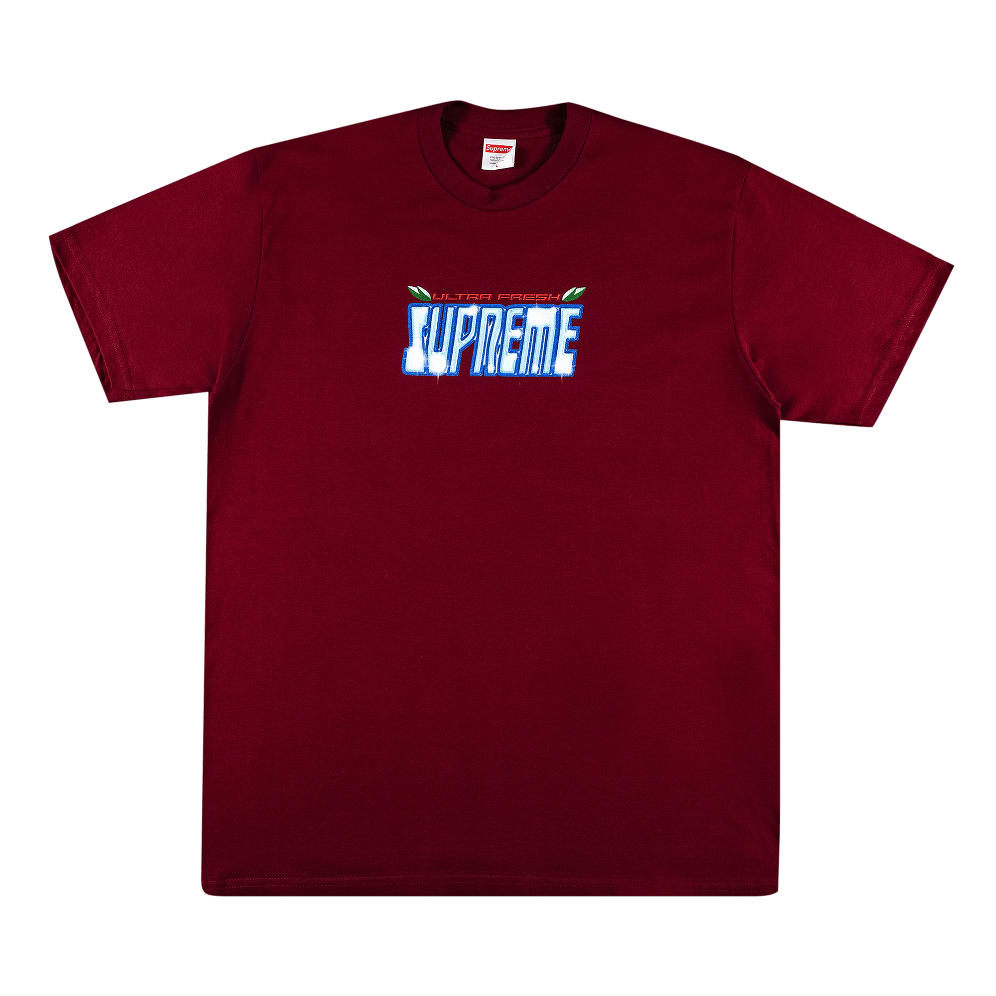 SUPREME SUPREME ULTRA FRESH TEE 'BURGUNDY'