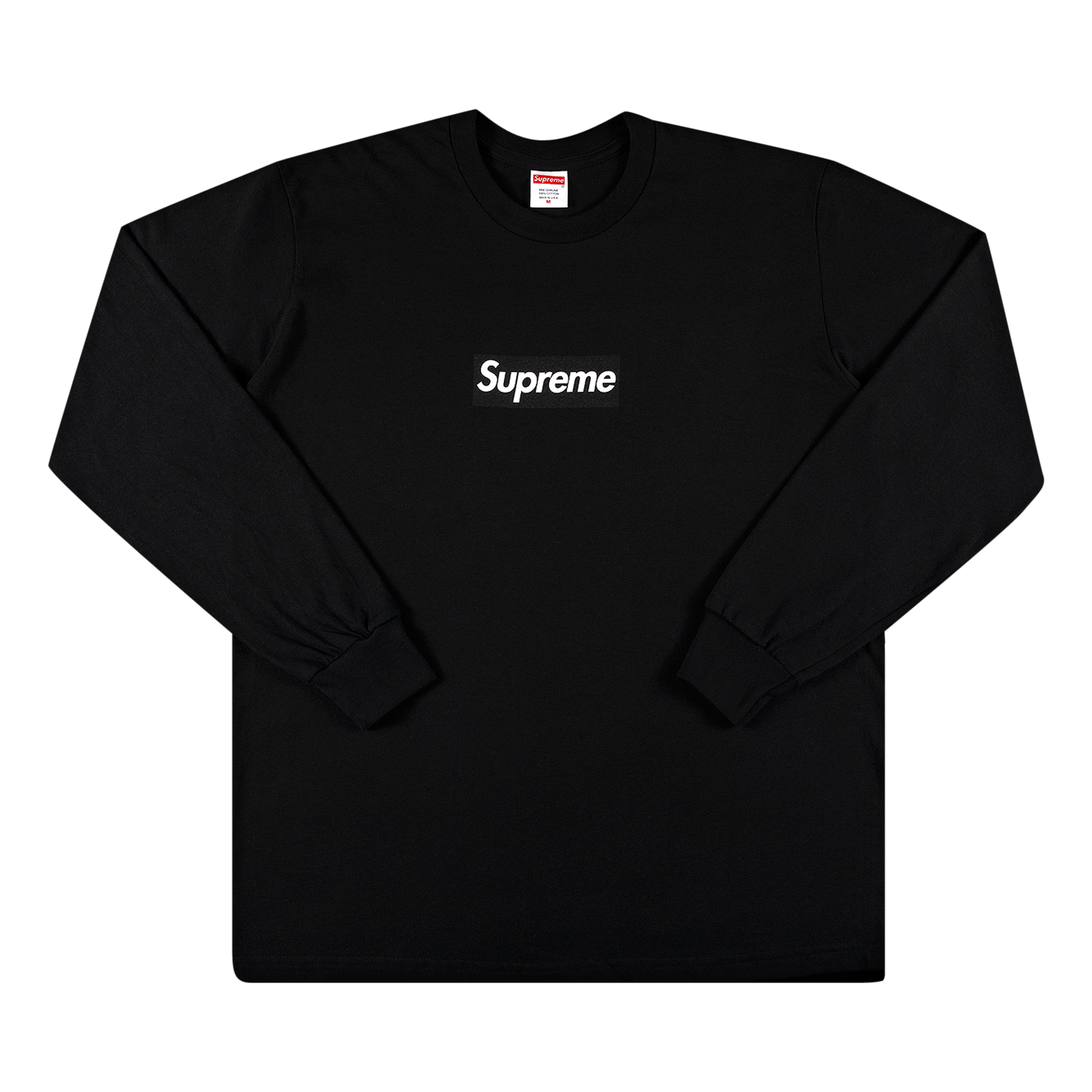 SUPREME SUPREME BOX LOGO LONG-SLEEVE TEE 'BLACK'