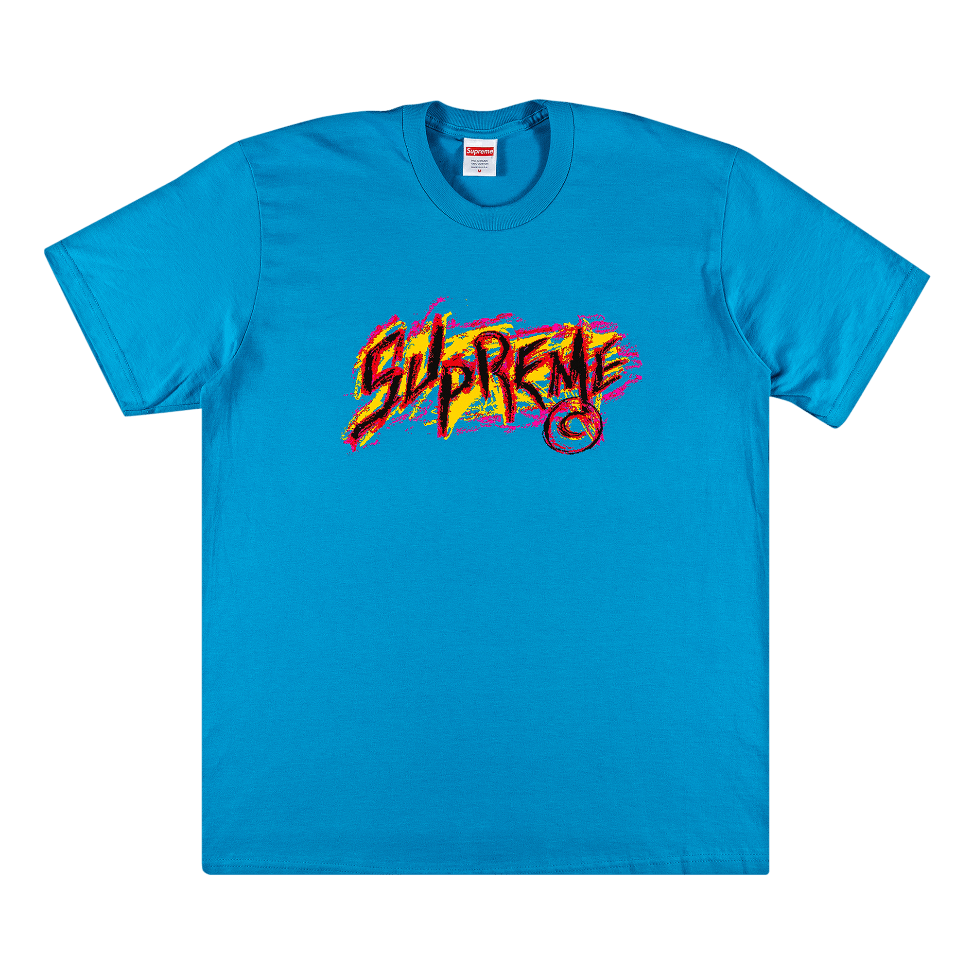 SUPREME SUPREME SCRATCH TEE 'BRIGHT BLUE'