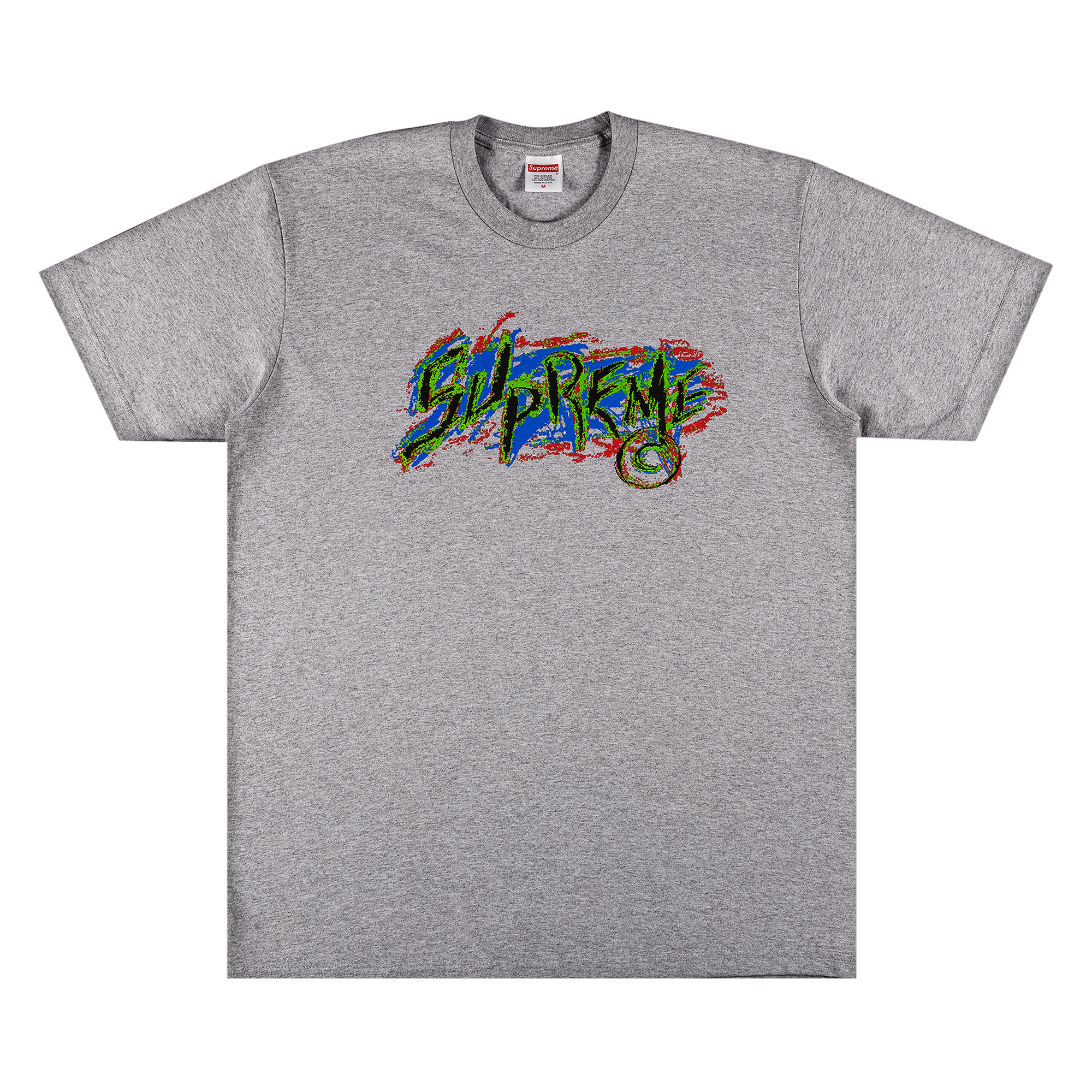 SUPREME SUPREME SCRATCH TEE 'HEATHER GREY'
