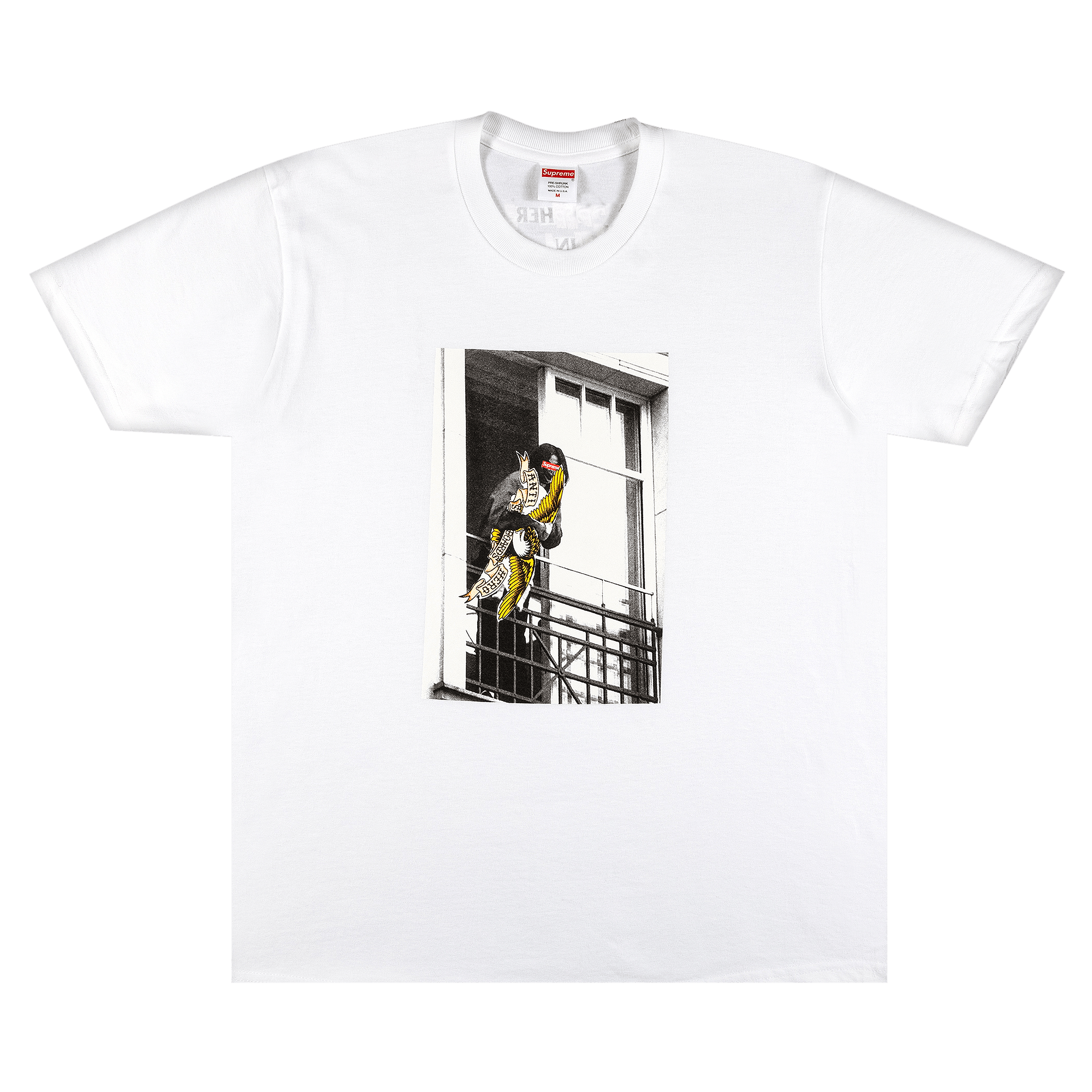 SUPREME SUPREME X ANTIHERO BALCONY TEE 'WHITE'