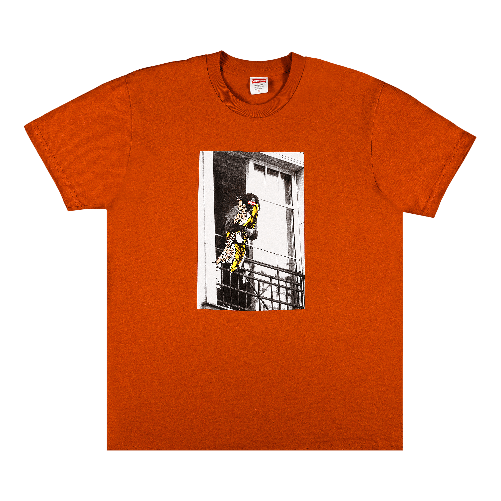 SUPREME SUPREME X ANTIHERO BALCONY TEE 'RUST'