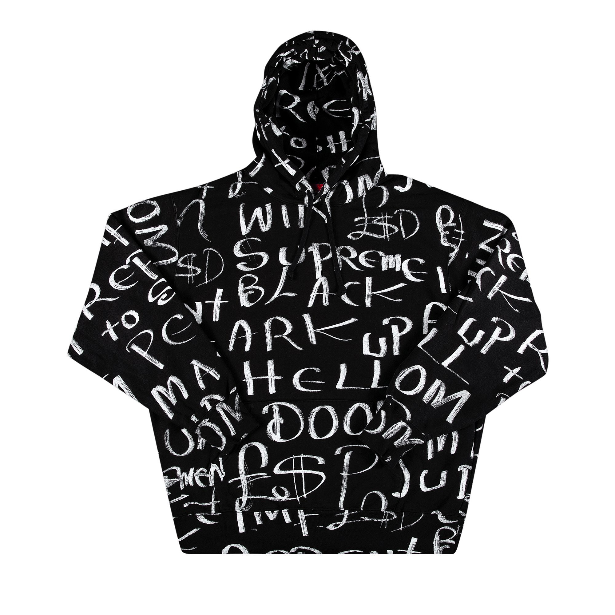 SUPREME SUPREME BLACK ARK HOODED SWEATSHIRT 'BLACK'