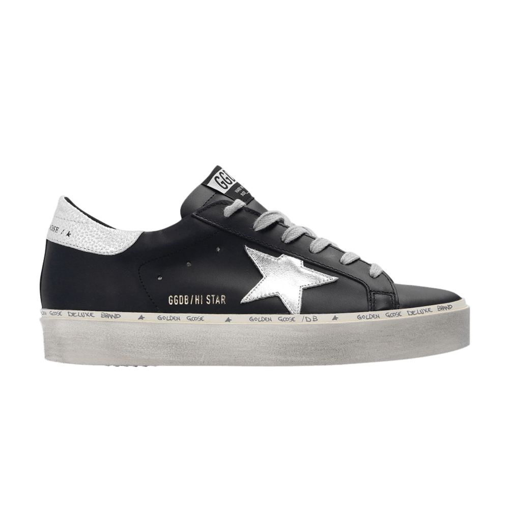Golden Goose Wmns Hi Star 'Black Silver'