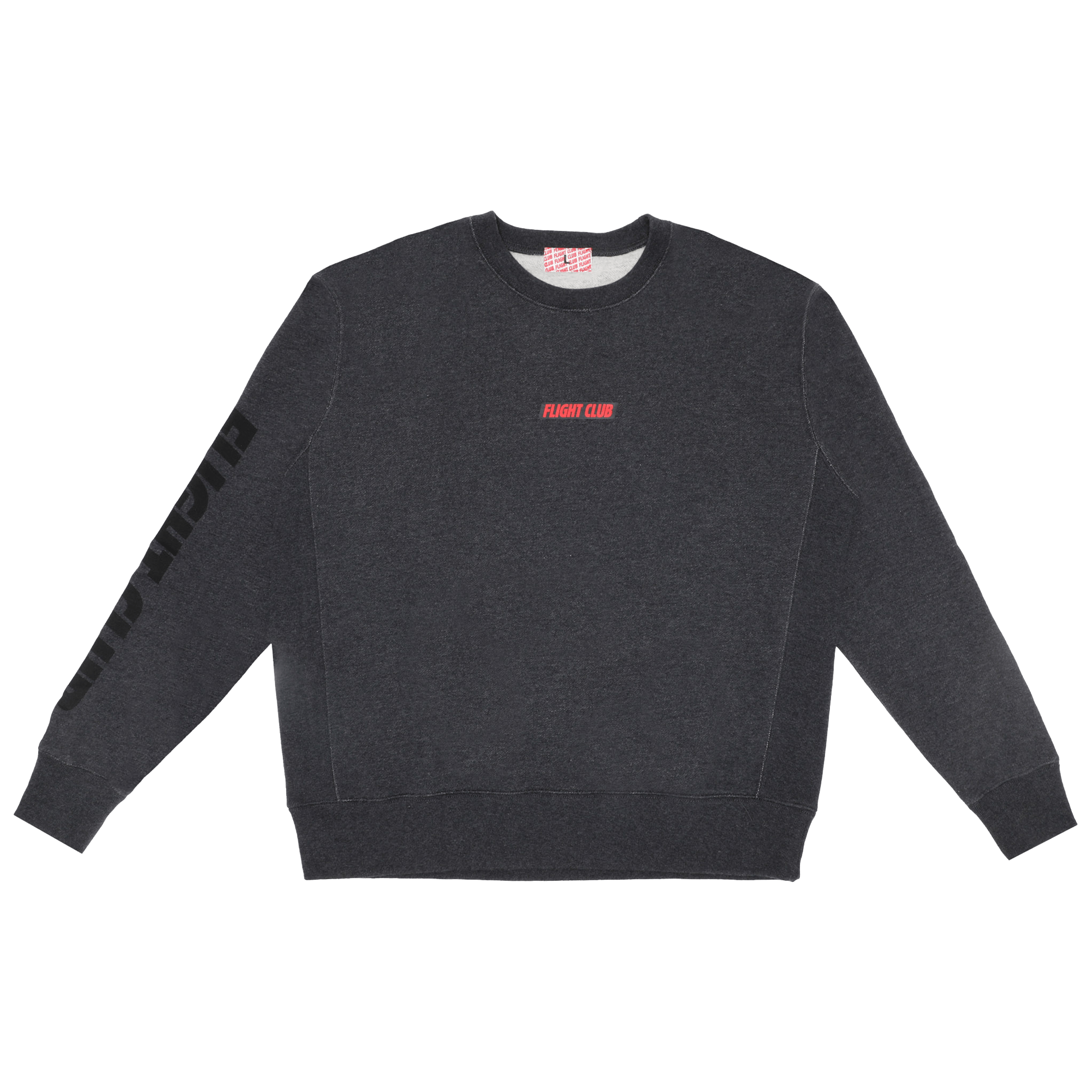 FLIGHT CLUB FLIGHT CLUB OVERSIZED LOGO CREWNECK 'DARK GRAY'