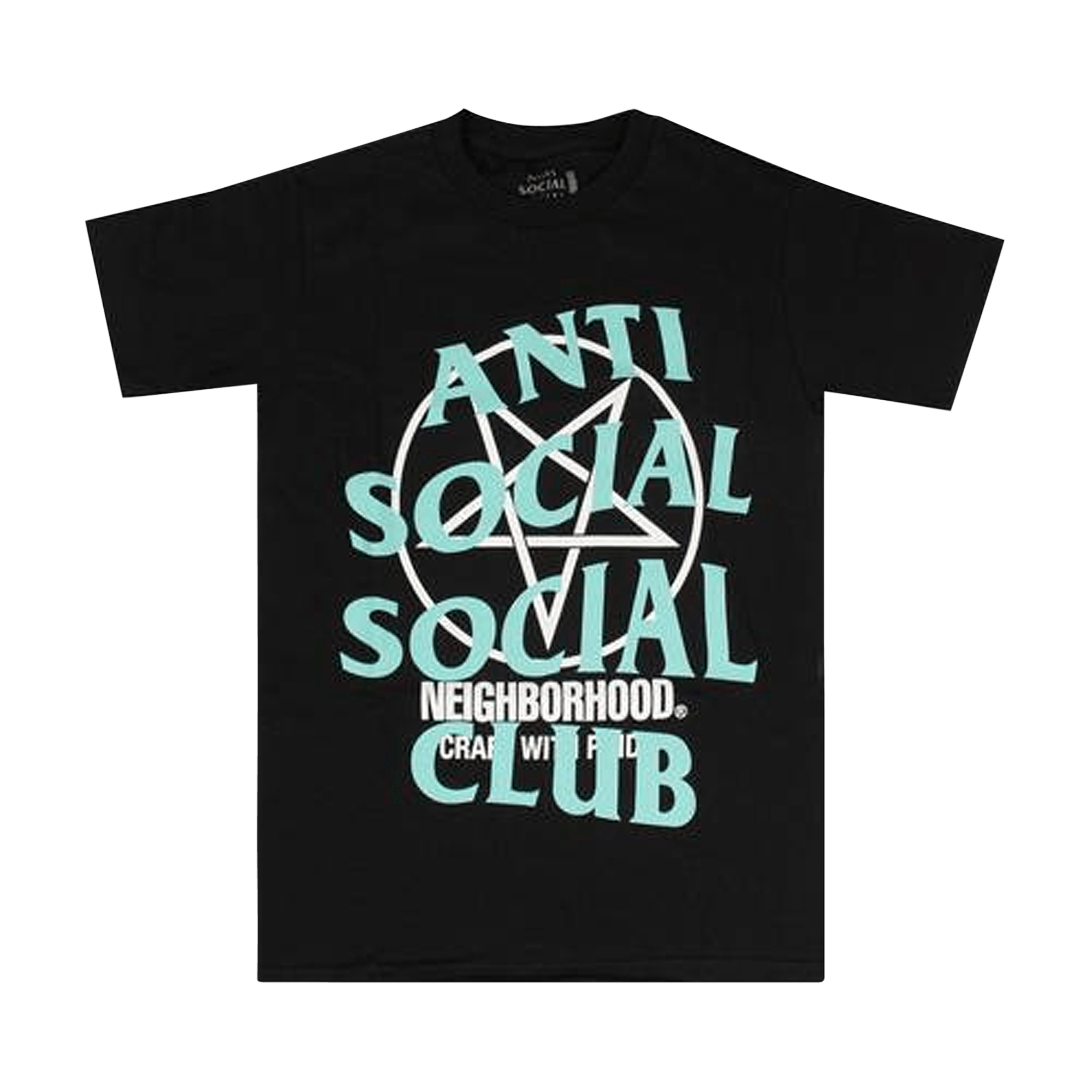 Pre-owned Anti Social Social Club X Neighborhood Filth Fury T-shirt 'black'