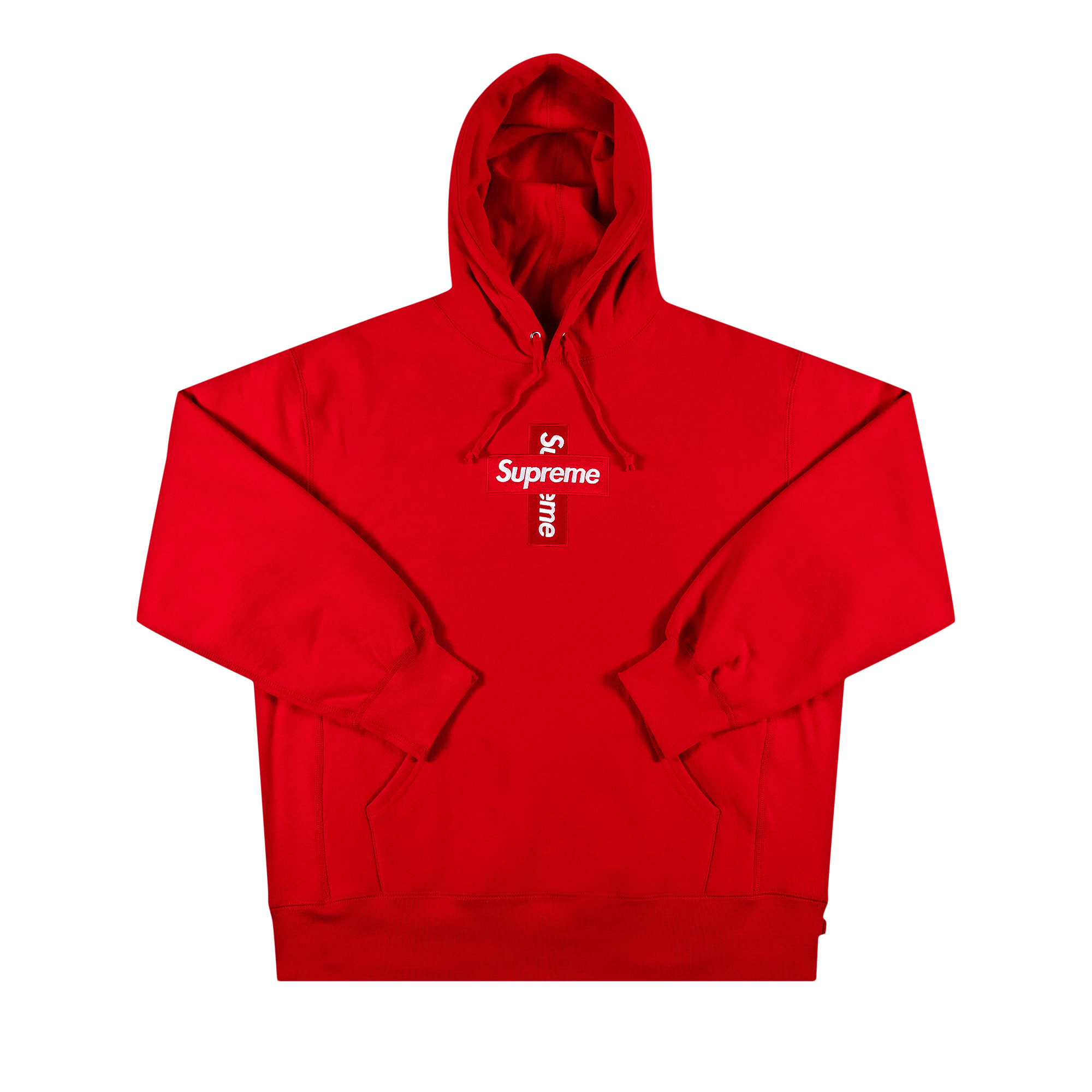 SUPREME SUPREME CROSS BOX LOGO HOODED SWEATSHIRT 'RED'