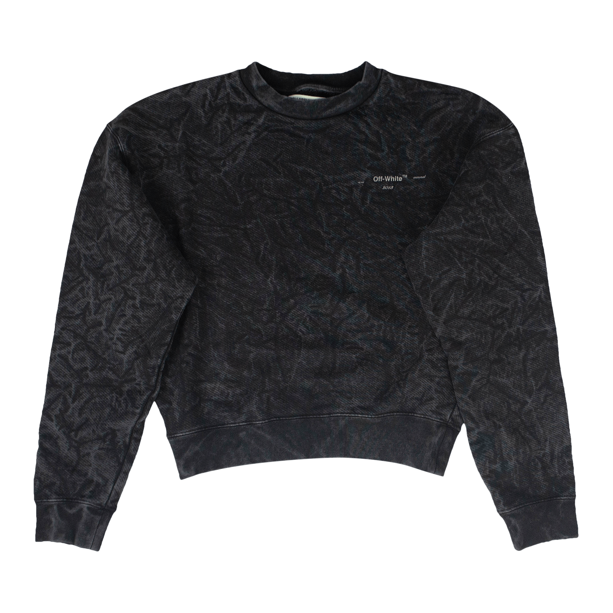 OFF-WHITE VOLUME CREWNECK SWEATSHIRT 'GRAY'