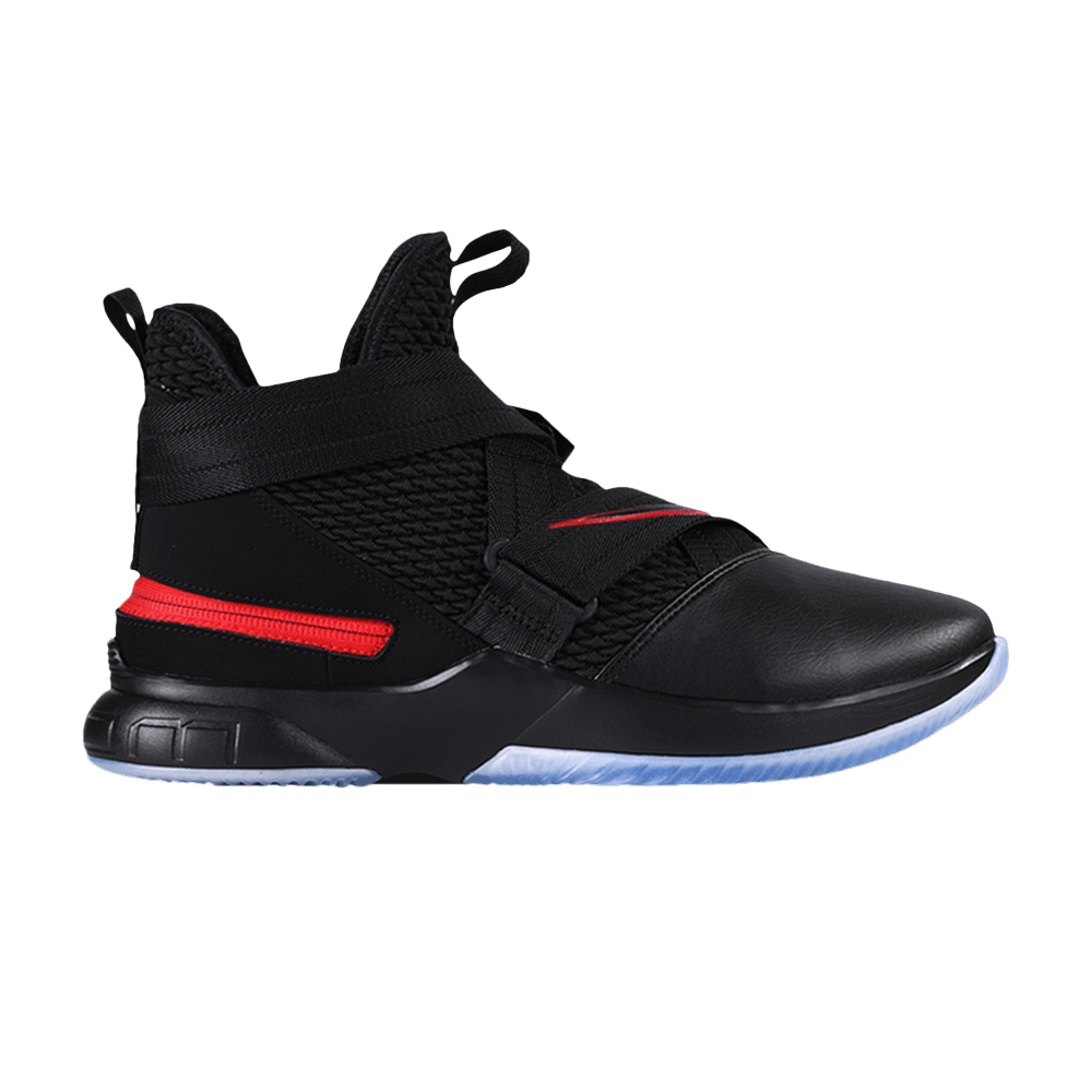 LeBron Soldier 12 FlyEase 4E 'Black University Red'