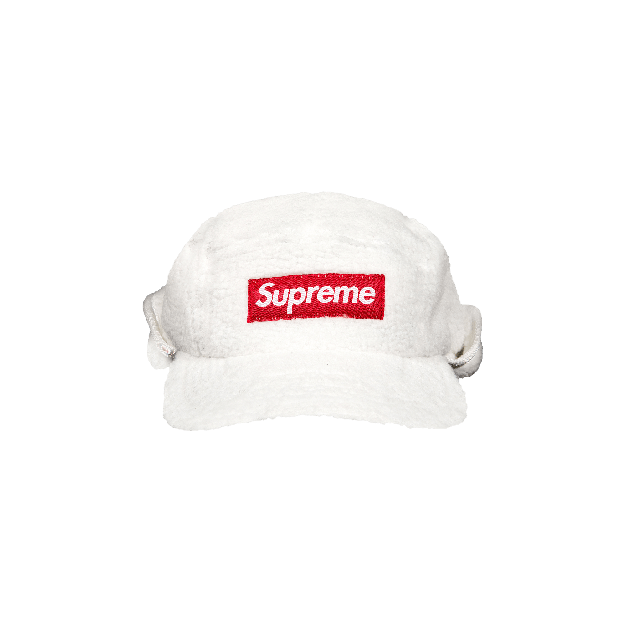 SUPREME SUPREME DEEP PILE EARFLAP CAMP CAP 'WHITE'