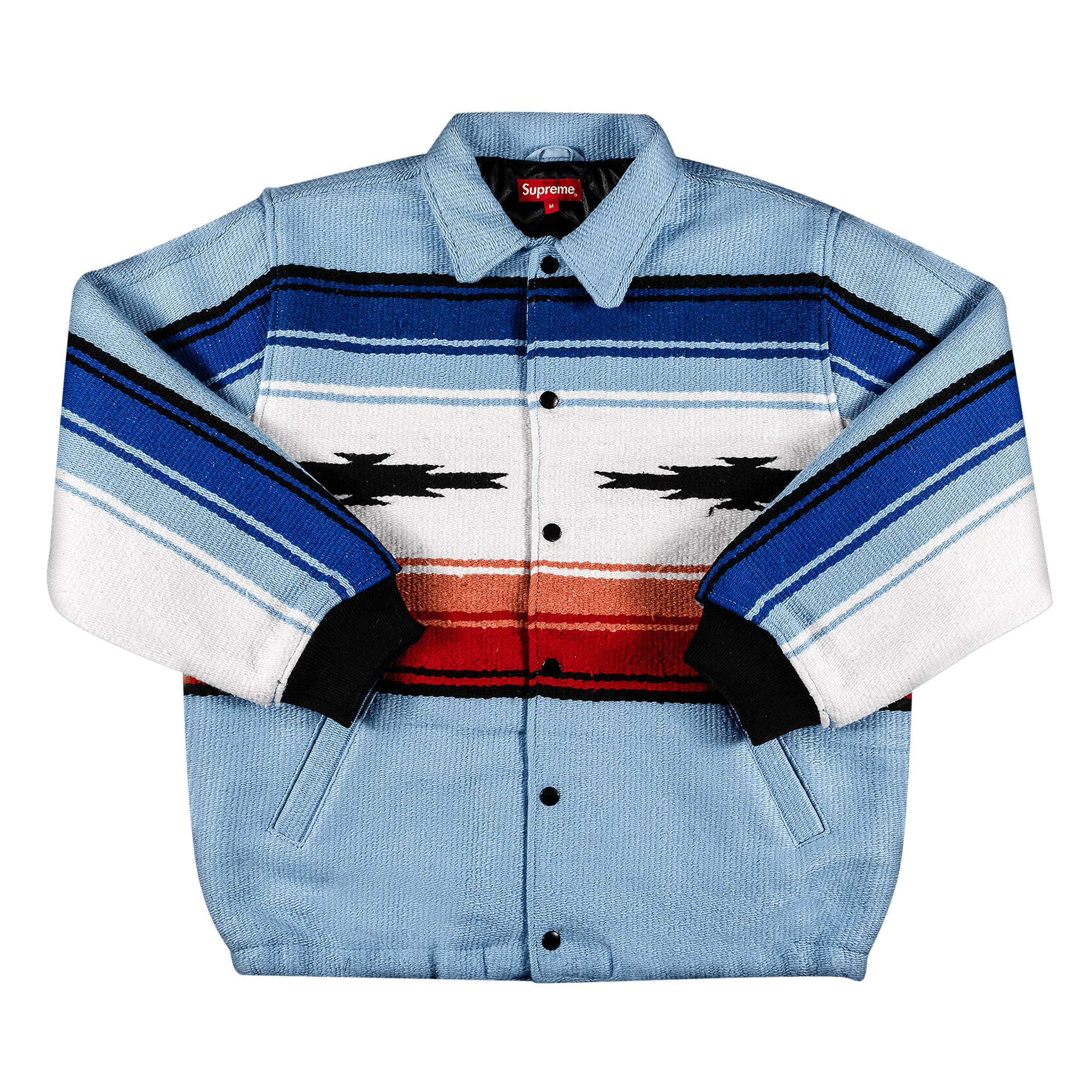 SUPREME TLAXCALA BLANKET JACKET 'LIGHT BLUE'