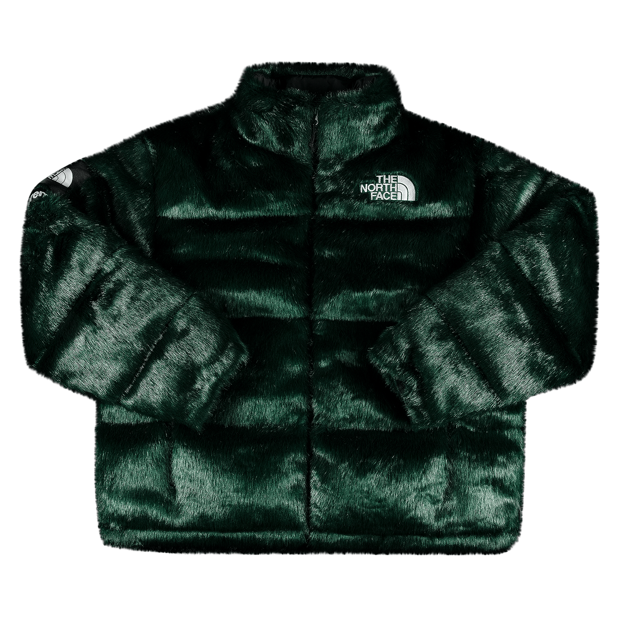 SUPREME SUPREME X THE NORTH FACE FAUX FUR NUPTSE JACKET 'GREEN'