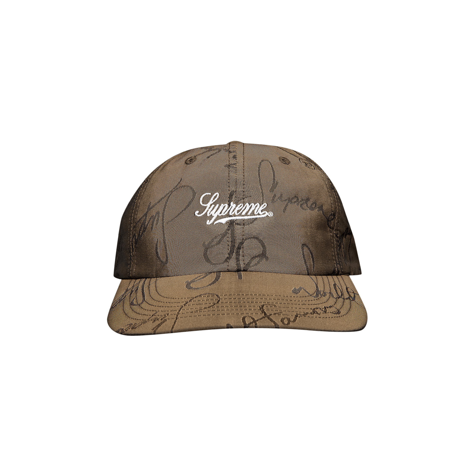 SUPREME SUPREME SCRIPT LOGOS 6-PANEL 'OLIVE'