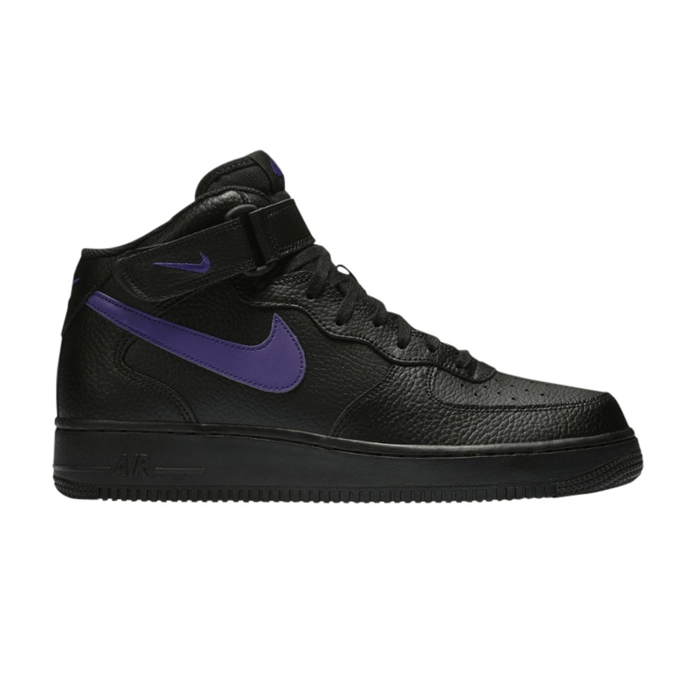 Air Force 1 Mid 'Black Court Purple'