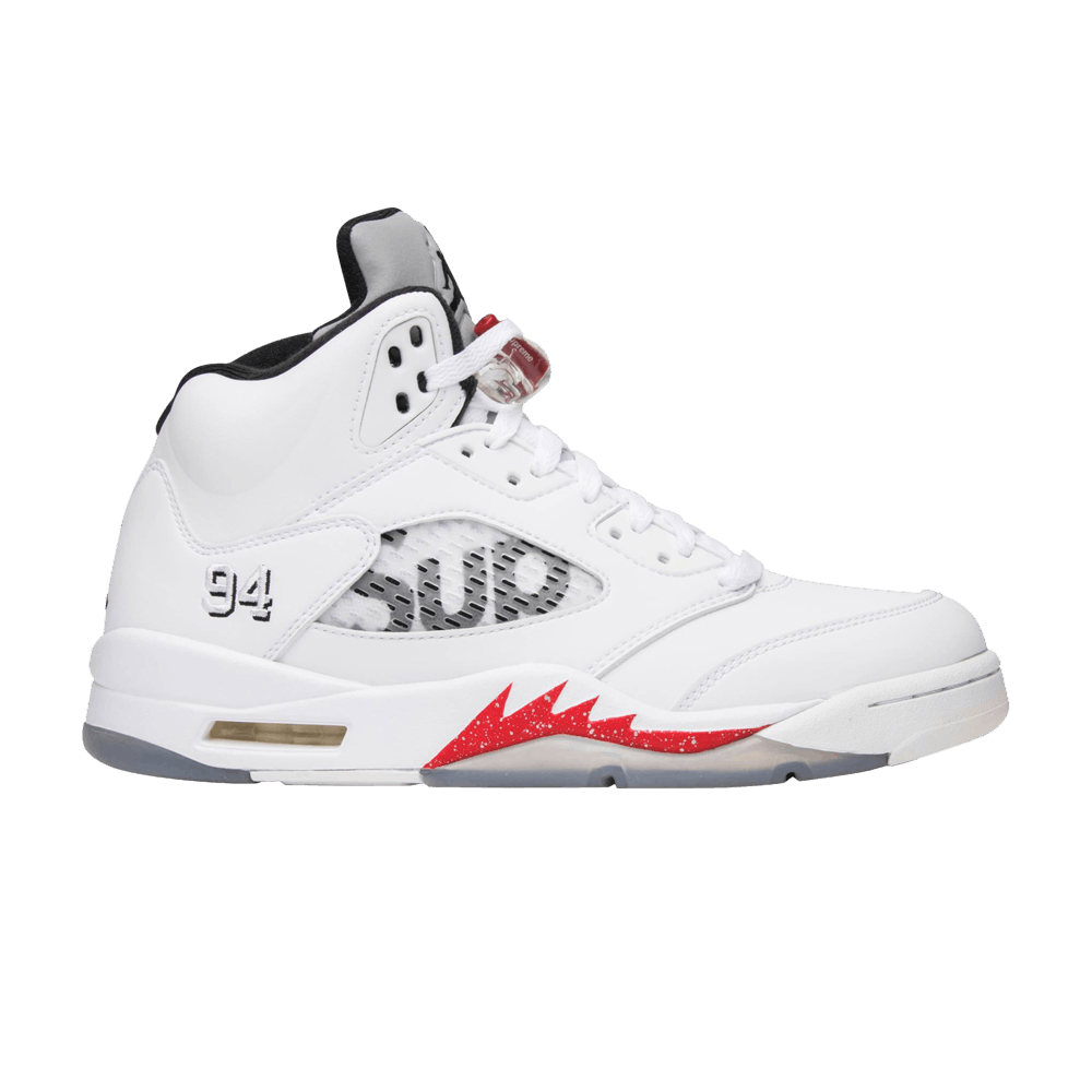 Supreme x Air Jordan 5 Retro 'White'
