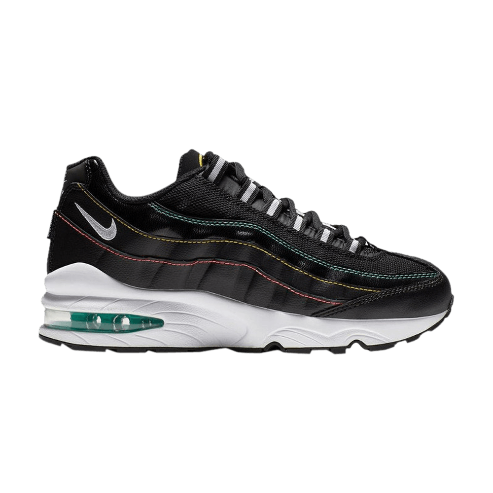 Nike Air Max 95 GS 'Black Kinetic Green' - CJ6955-001