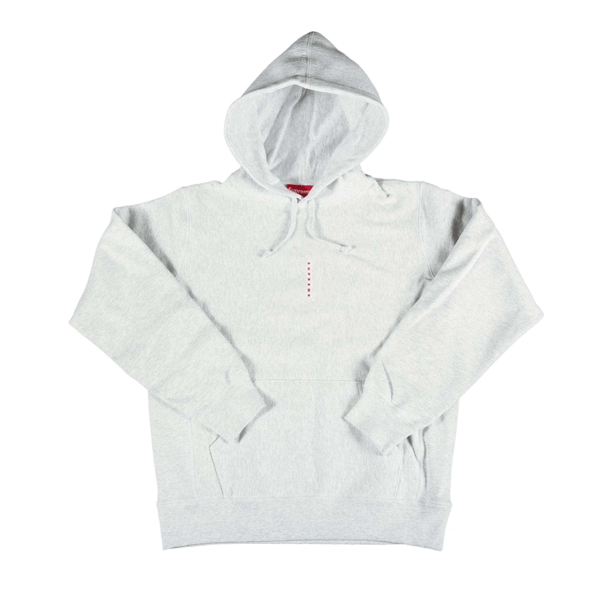 SUPREME MICRO LOGO HOODED SWEATSHIRT 'ASH GREY'