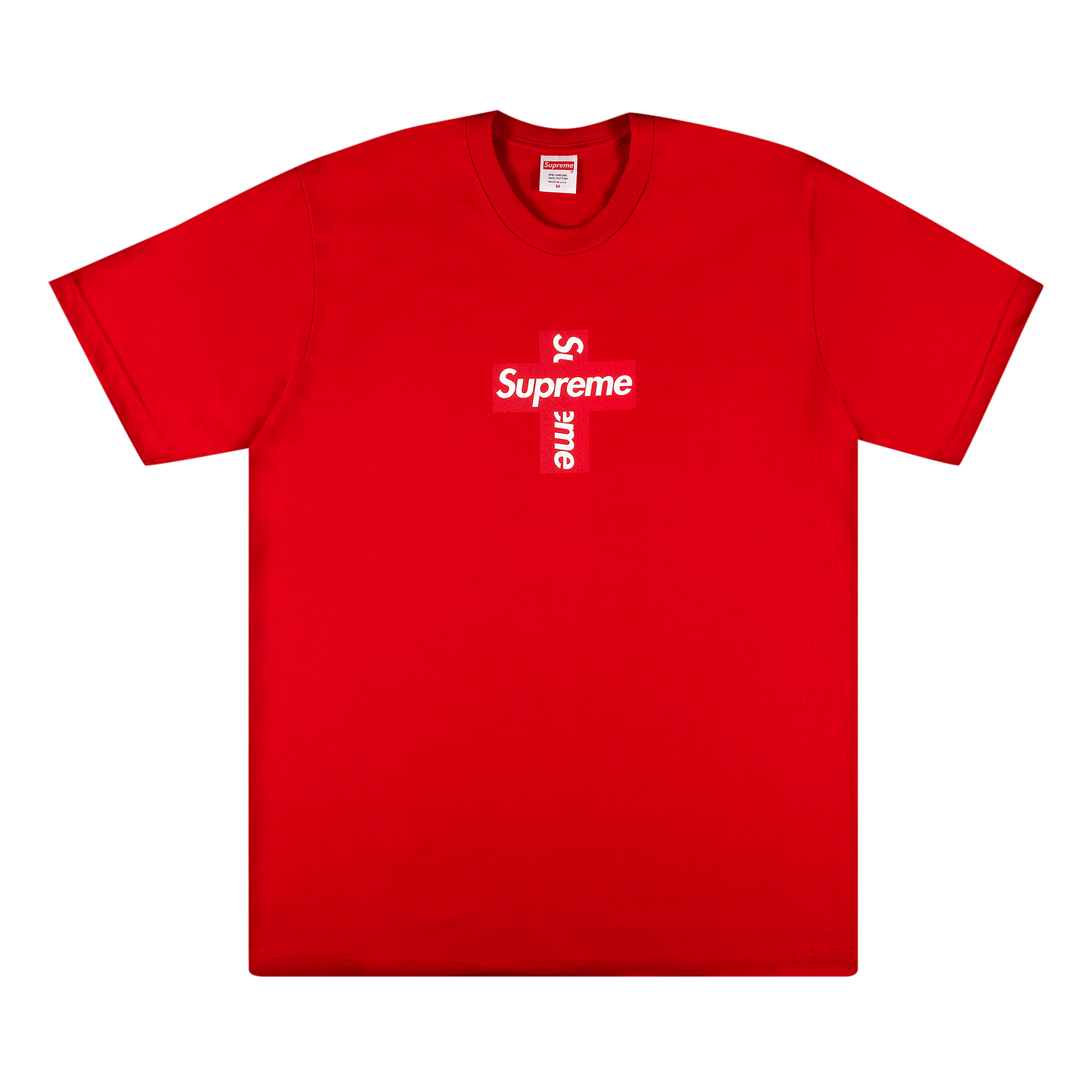 SUPREME SUPREME CROSS BOX LOGO TEE 'RED'
