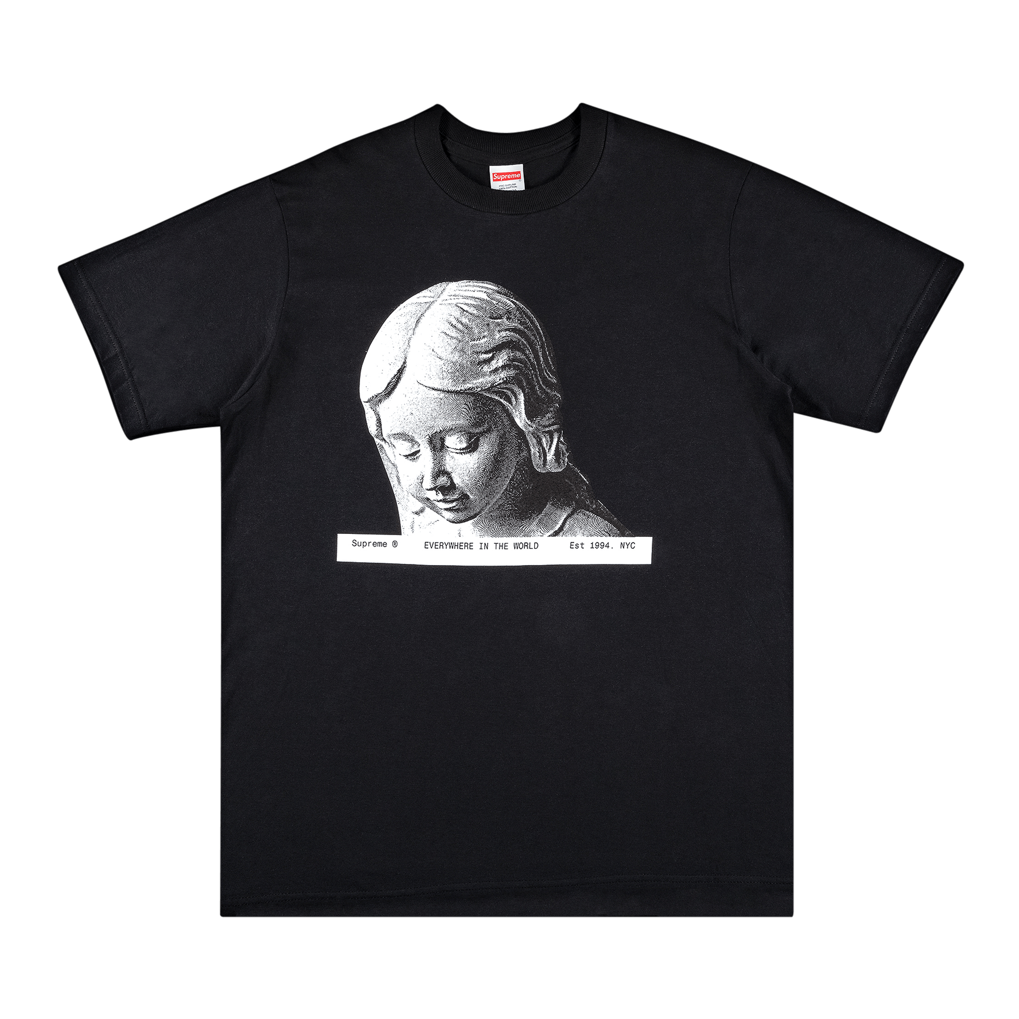 SUPREME SUPREME EVERYWHERE TEE 'BLACK'