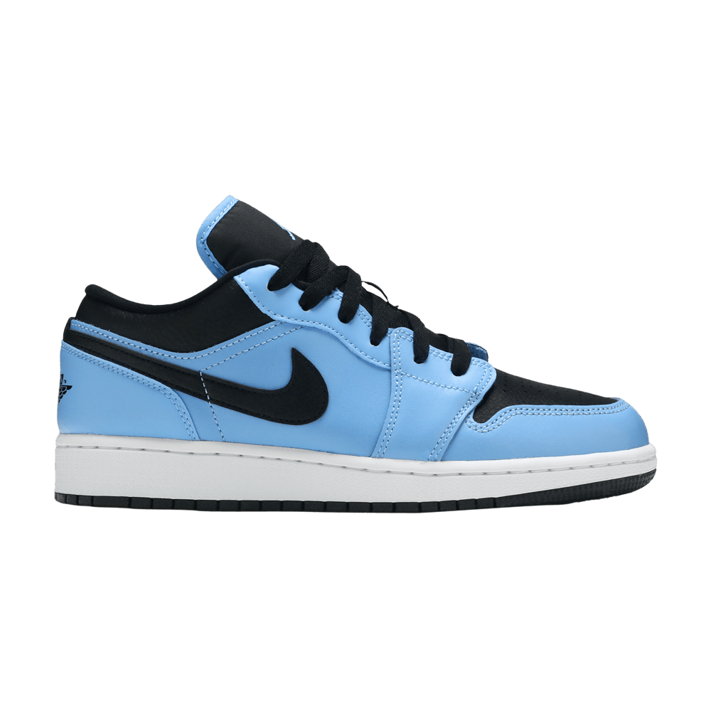 Pre-owned Air Jordan 1 Low Gs 'university Blue Black'