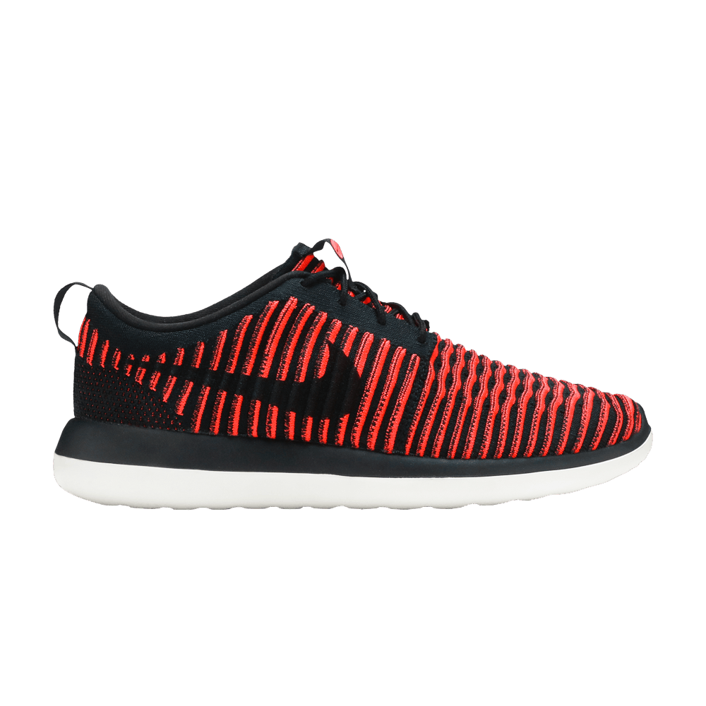 Roshe Two Flyknit 'Black Bright Crimson'