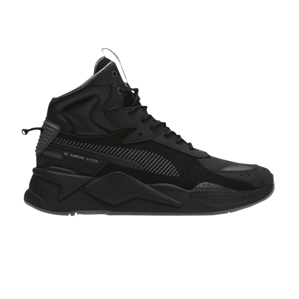 Pre-owned Puma Rs-x Mid Militia Jr 'black Asphalt'