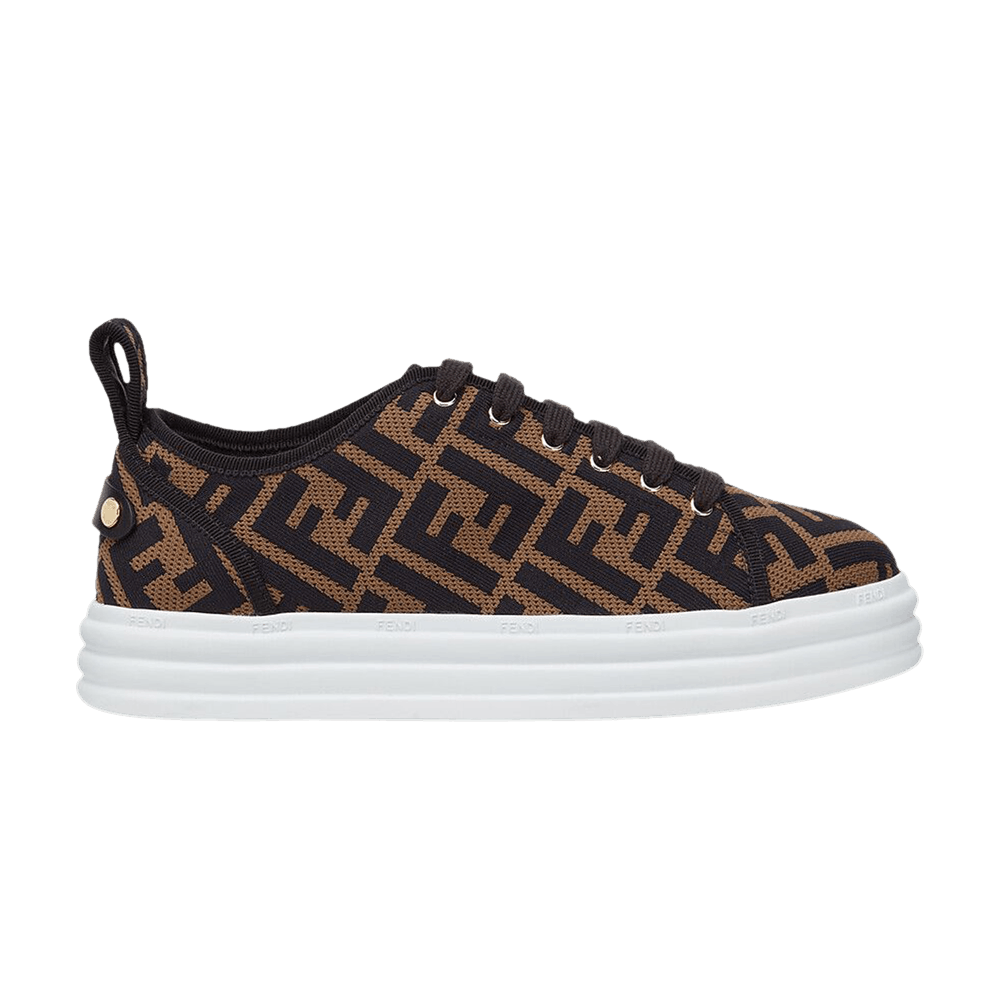 Fendi Wmns FF Motif Rise Fabric Platform 'Tabacco'