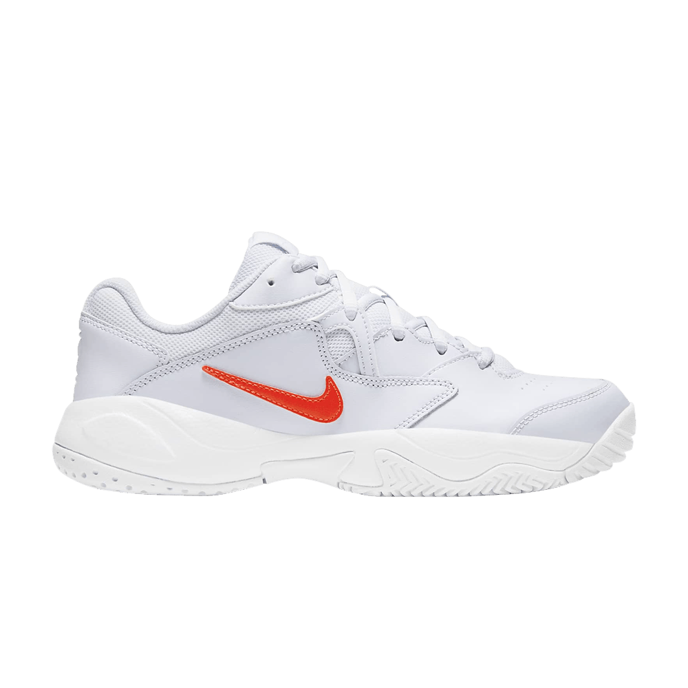 NIKE WMNS COURT LITE 2 'FOOTBALL GREY BRIGHT CRIMSON'