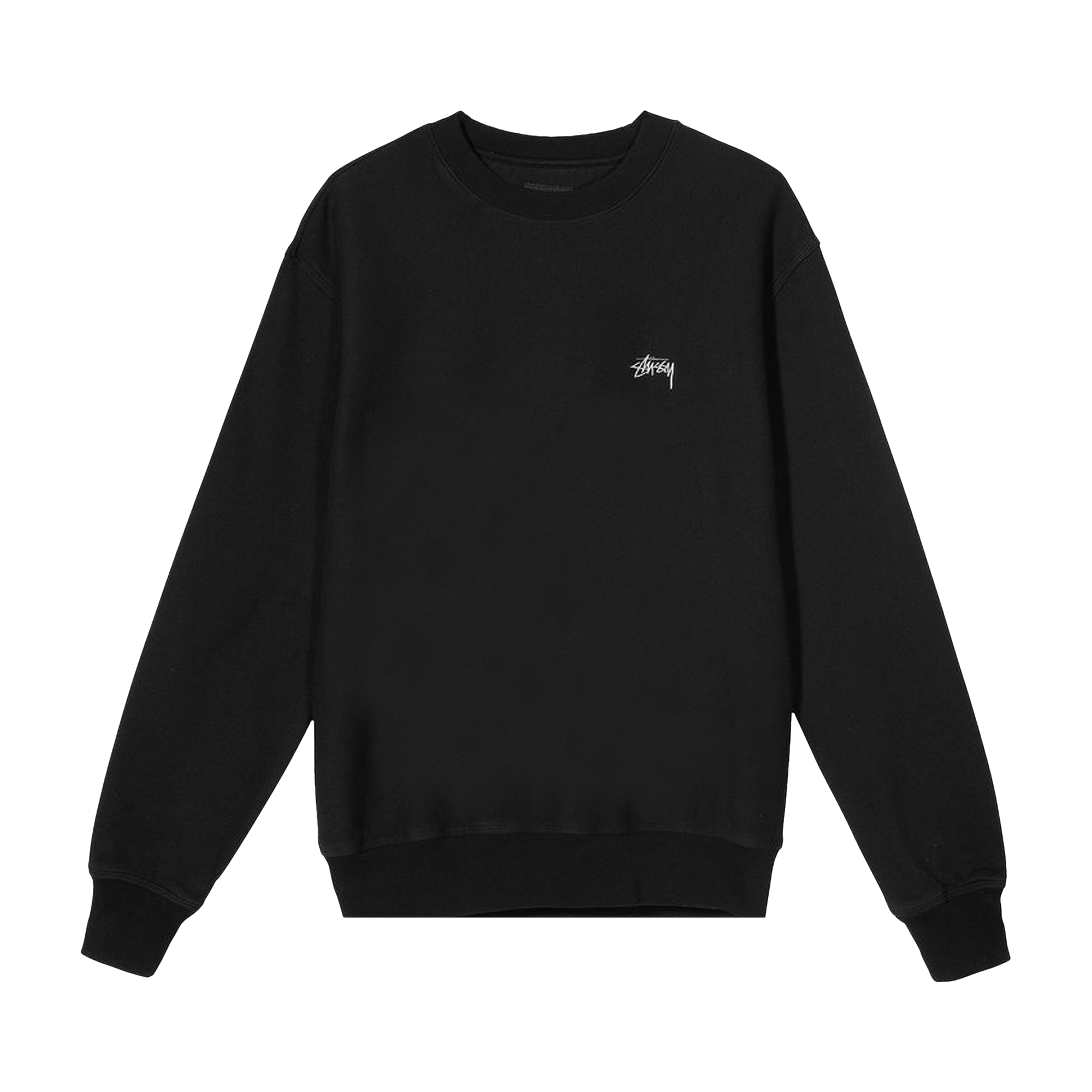 STUSSY STUSSY STOCK LOGO CREW 'BLACK'