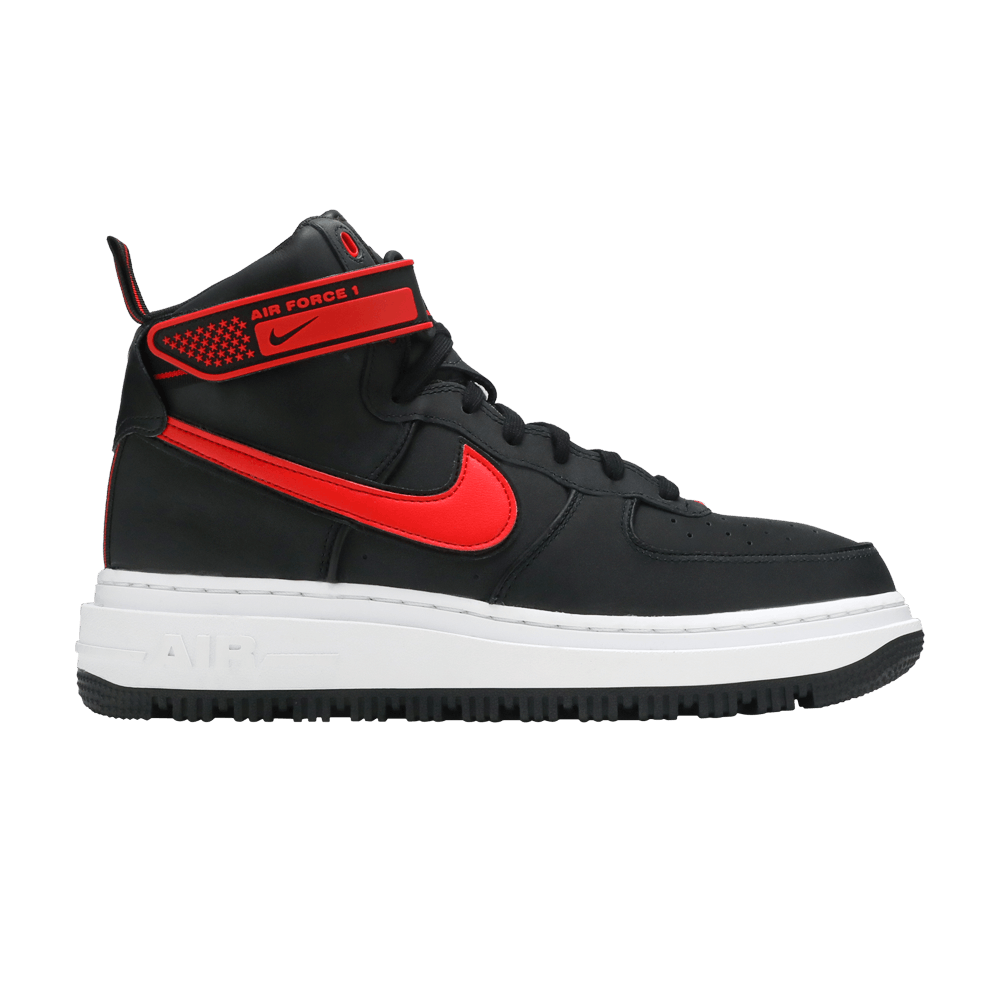 NIKE AIR FORCE 1 BOOT 'BLACK UNIVERSITY RED'