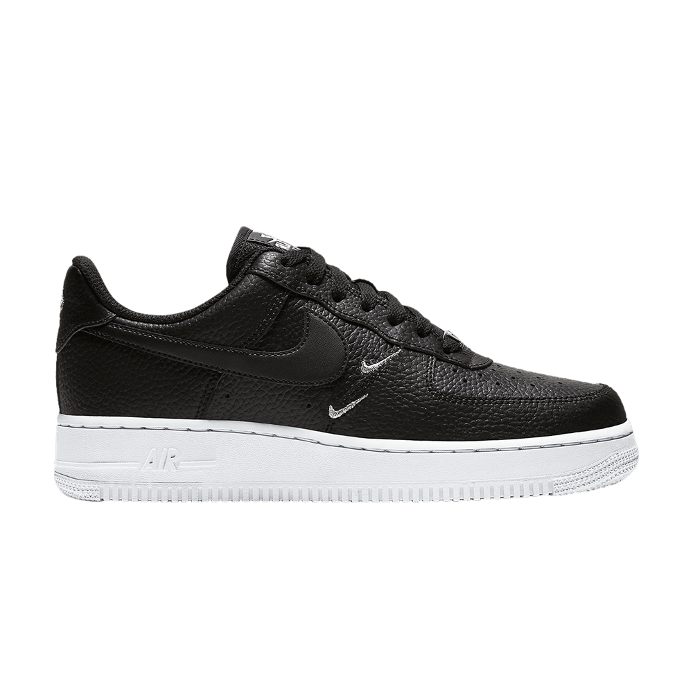 NIKE WMNS AIR FORCE 1 '07 ESSENTIAL 'TUMBLE LEATHER - BLACK'