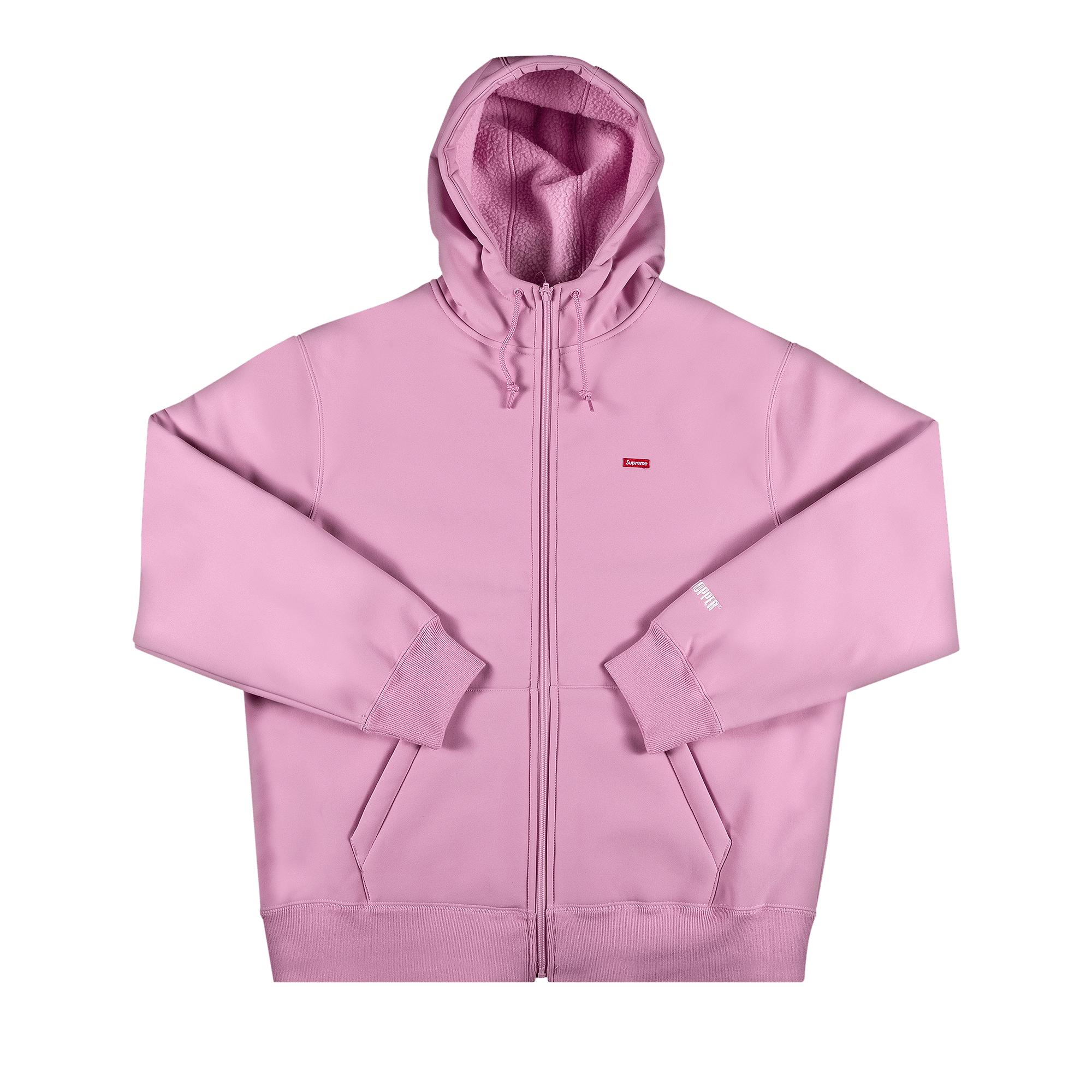 SUPREME SUPREME X WINDSTOPPER ZIP UP HOODED SWEATSHIRT 'PINK'