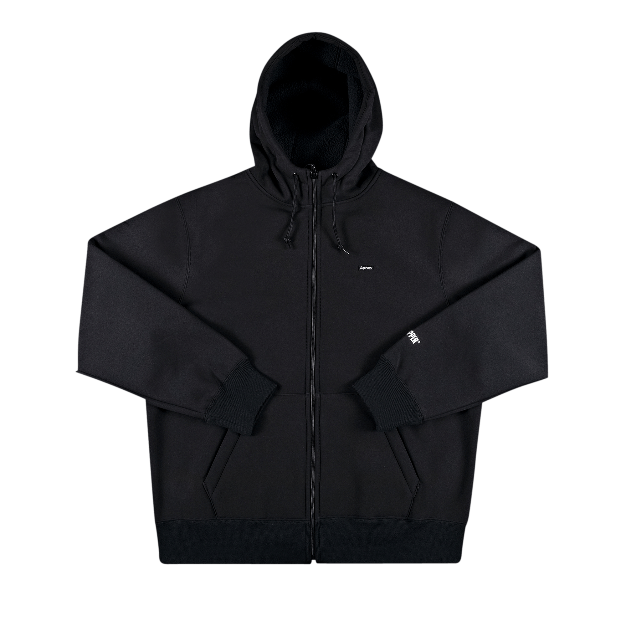 SUPREME X WINDSTOPPER ZIP UP HOODED SWEATSHIRT 'BLACK'