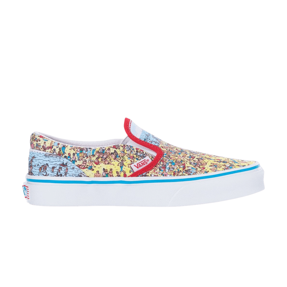 Where's Waldo? x Vans Classic Slip-On Kids 'Find Steve'