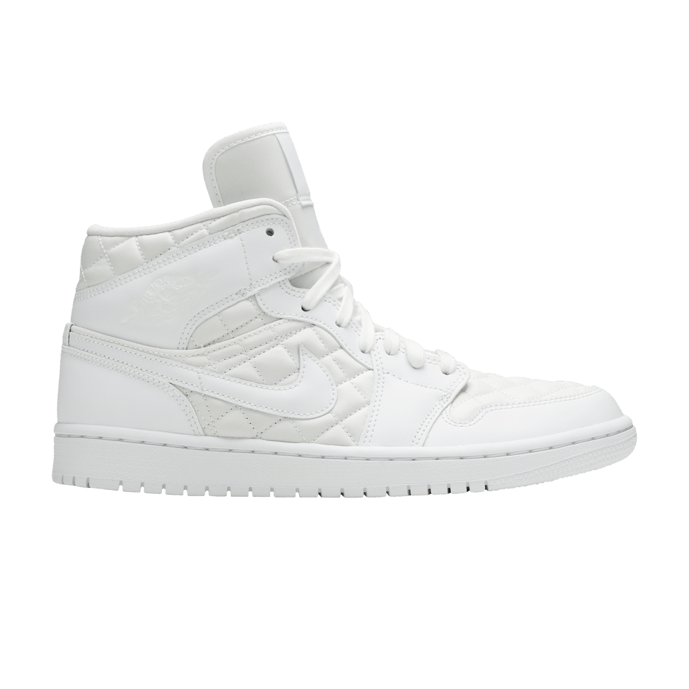 AIR JORDAN WMNS AIR JORDAN 1 MID SE 'WHITE QUILTED'