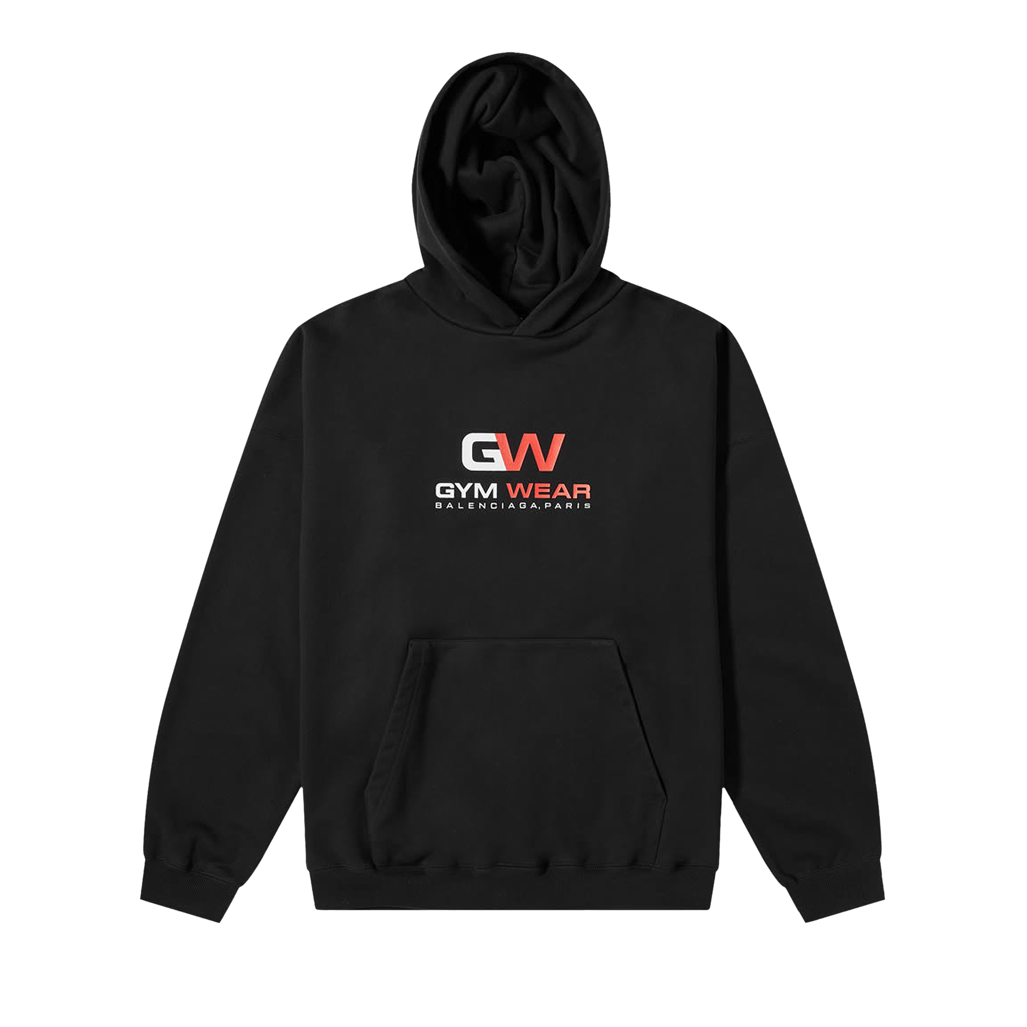 BALENCIAGA BALENCIAGA GYM WEAR LOGO HOODIE 'BLACK'