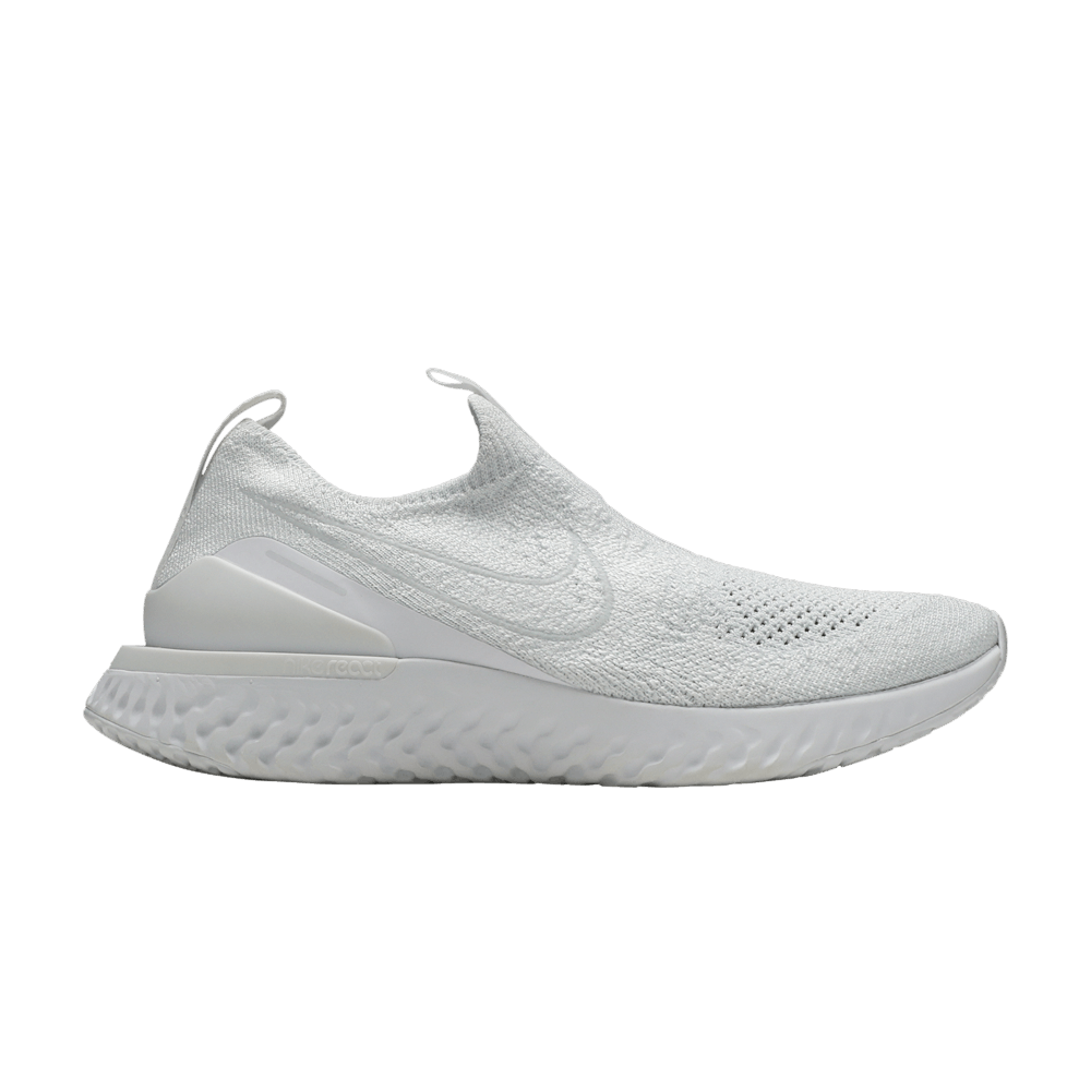 Wmns Epic Phantom React Flyknit 'Triple White'