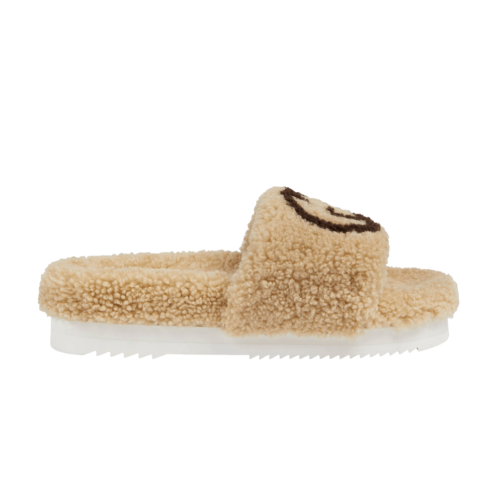 Gucci Wmns Slide 'Interlocking G Merino Wool - Light Brown'