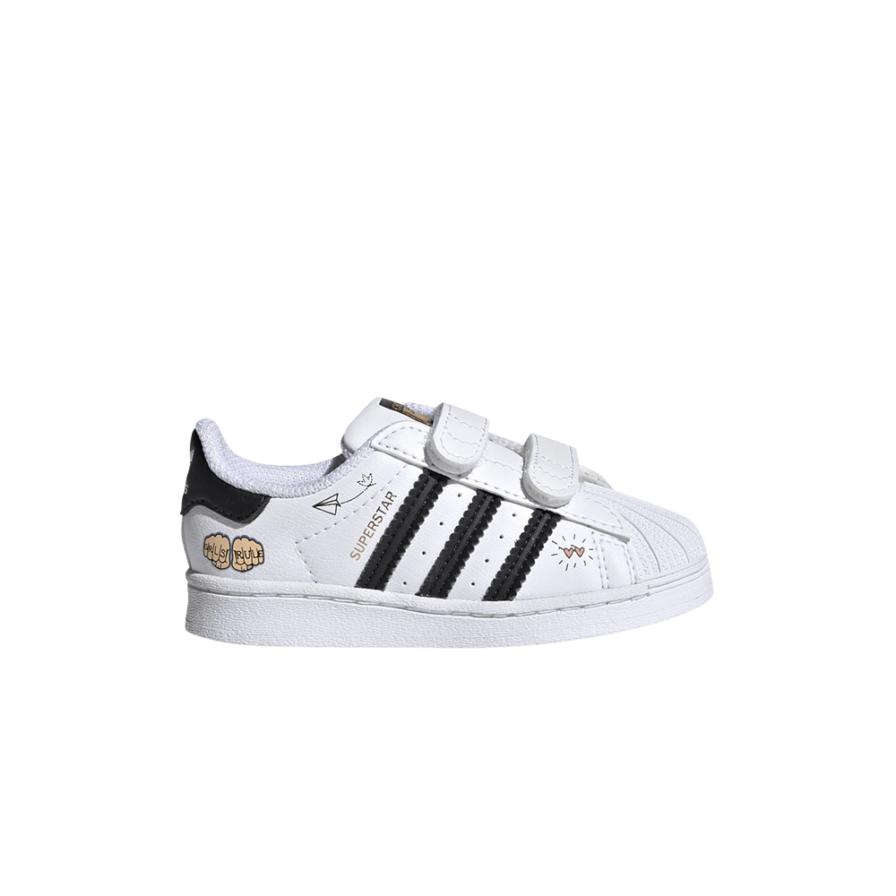 Adidas Superstar Infant 'Girls Rule - White'