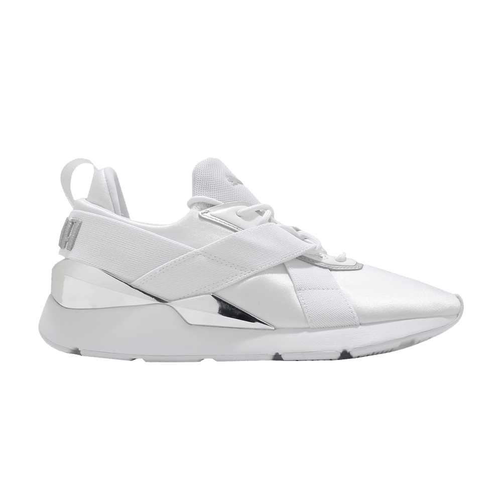 Pre-owned Puma Wmns Muse X3 'white Metallic Silver'