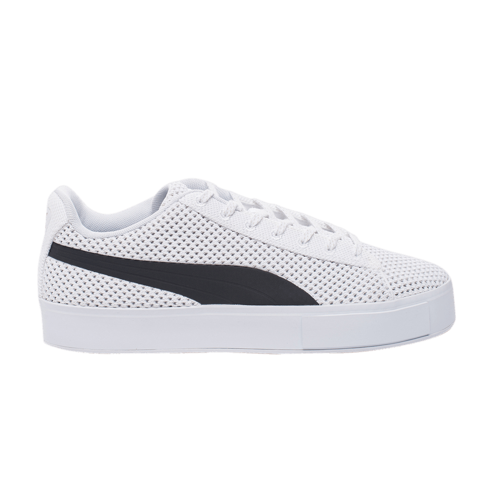Pre-owned Puma Daily Paper X Court Platform Knit 'white'