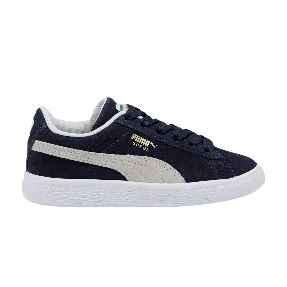Pre-owned Puma Suede Classic 21 Jr 'peacoat' In Blue