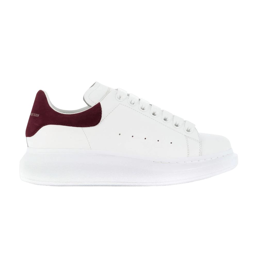 Alexander McQueen Wmns Oversized Sneaker 'White Burgundy'
