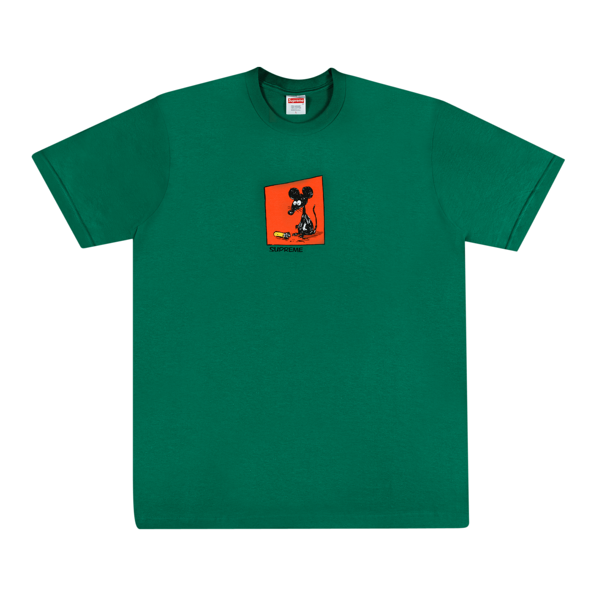 Pre-owned Supreme Mouse Tee 'light Pine' In Green