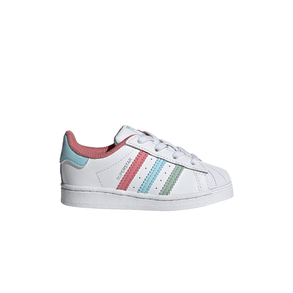 Adidas Superstar Infant 'White Hazy Rose Sky'