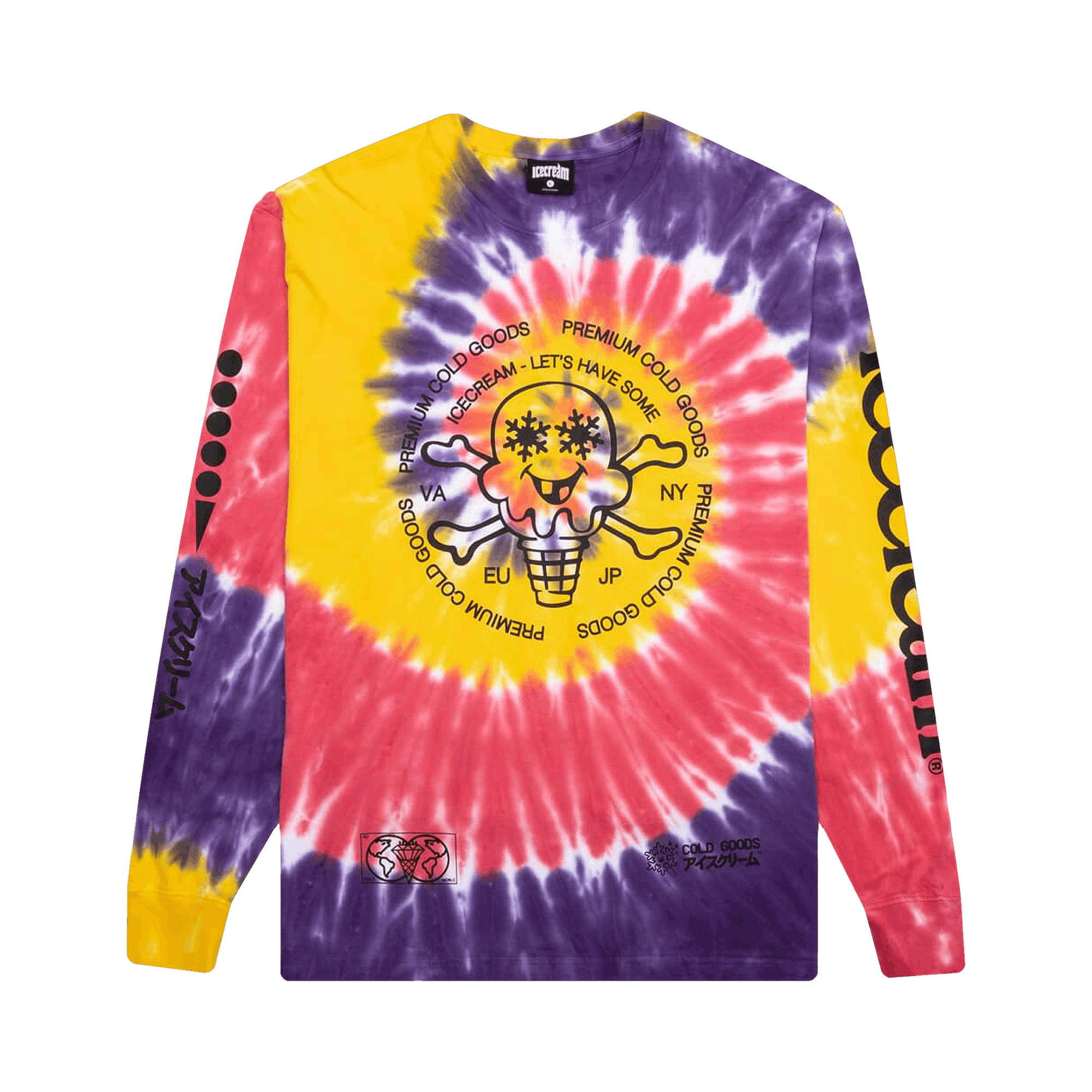 ICECREAM COLD GOODS LONG-SLEEVE KNIT 'TIE DYE'
