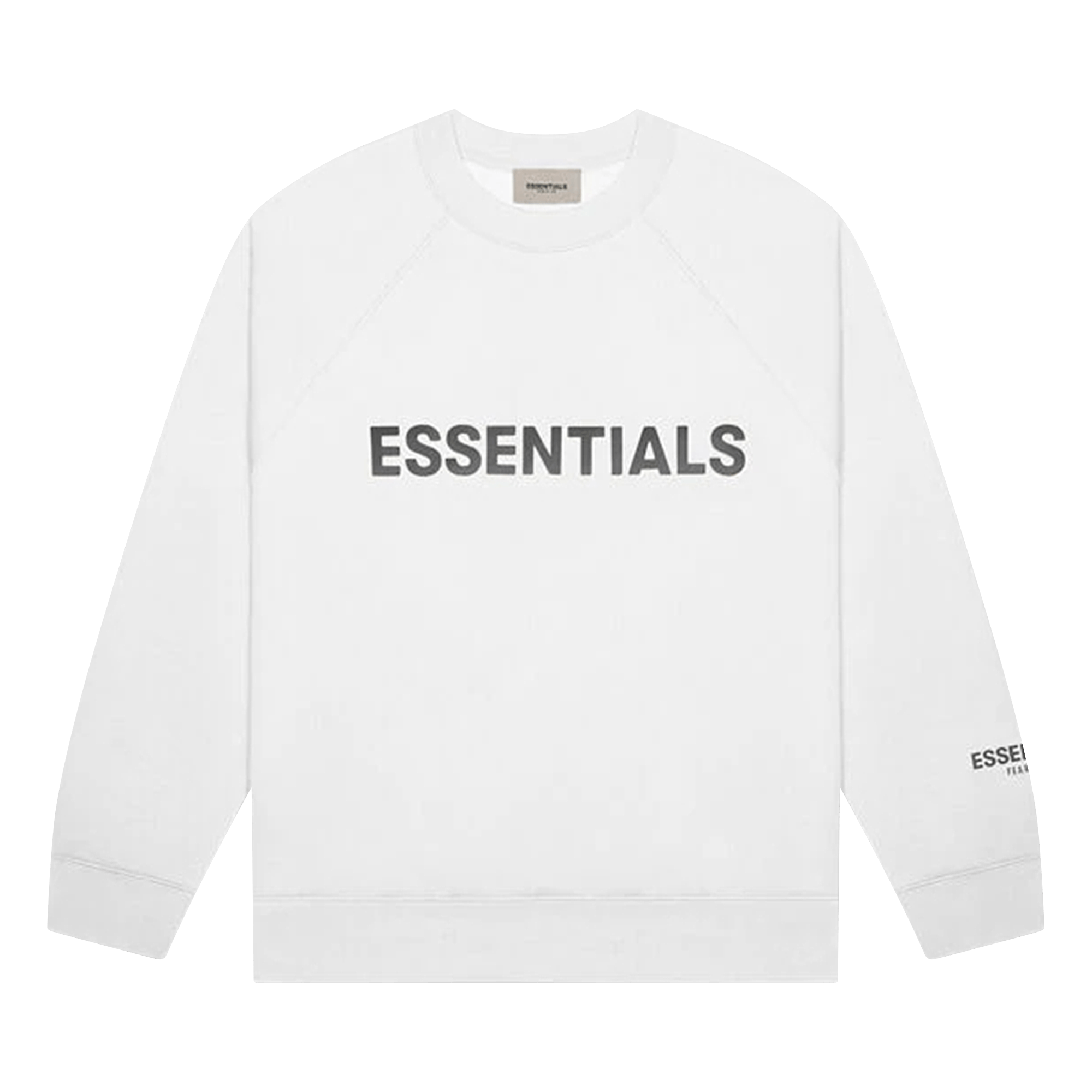 Pre-owned Essentials Fear Of God Crewneck Sweatshirt 'white'